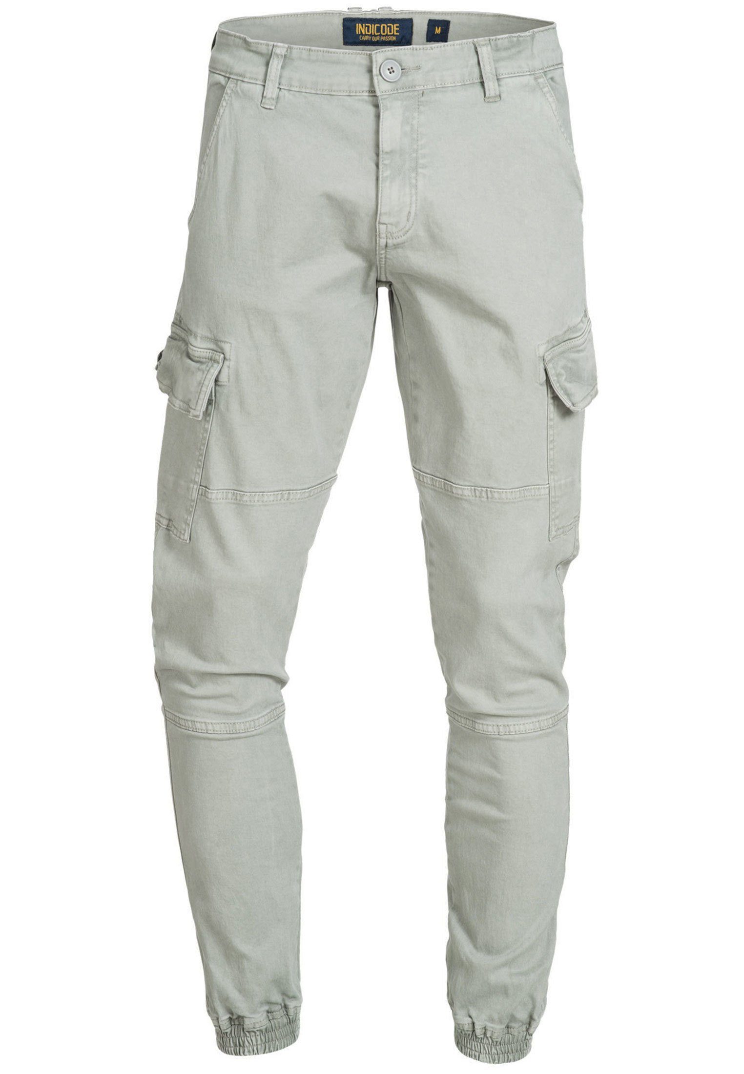 Indicode Cargohose Herren August Cargo Hose Herrenhose mit 6 Taschen