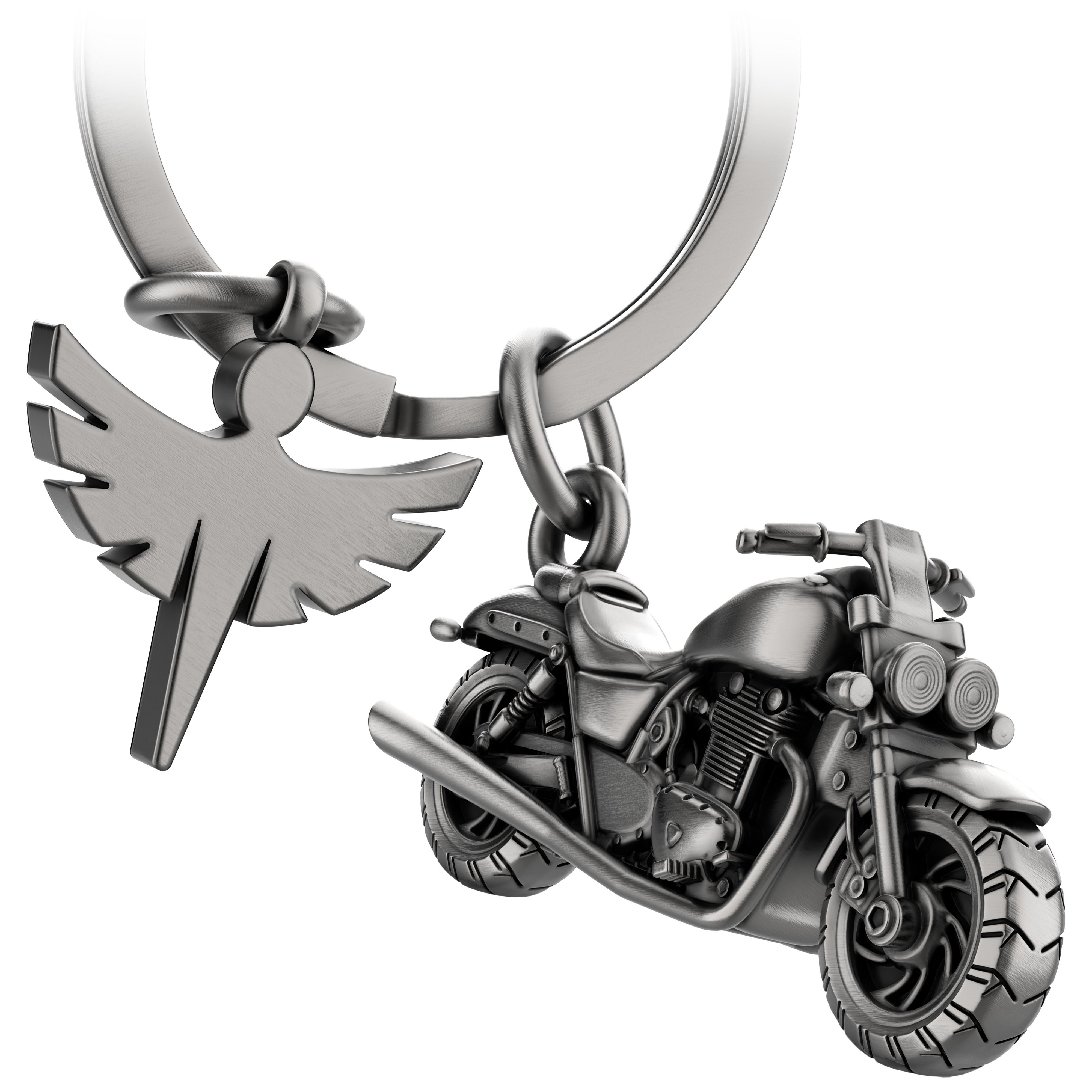 FABACH Schlüsselanhänger Chopper Motorrad mit Schutzengel - Engel Glücksbri günstig online kaufen