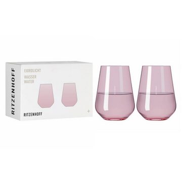 Ritzenhoff Weinglas Fjordlicht, Glas, Pink H:22.5cm D:8cm Glas