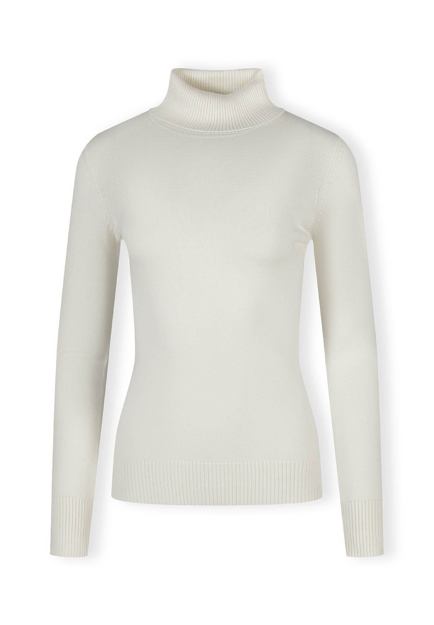 Respect Strickpullover Rollkragenpullover mit Rippbündchen und lockerem Sch günstig online kaufen