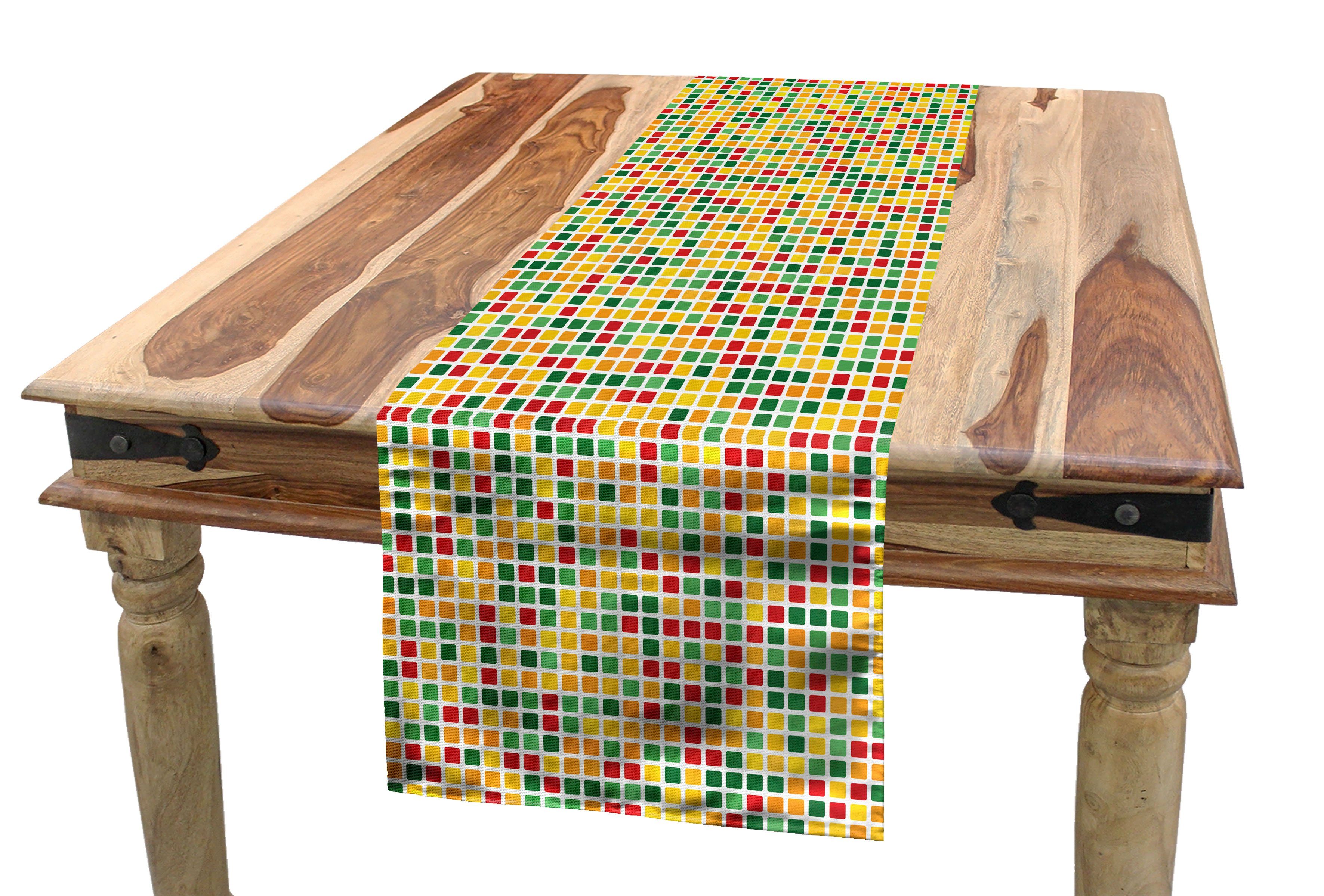 Abakuhaus Tischläufer Esszimmer Küche Dekorativer Geometrisch Tischläufer, Candy-wie Rechteckiger Gummy