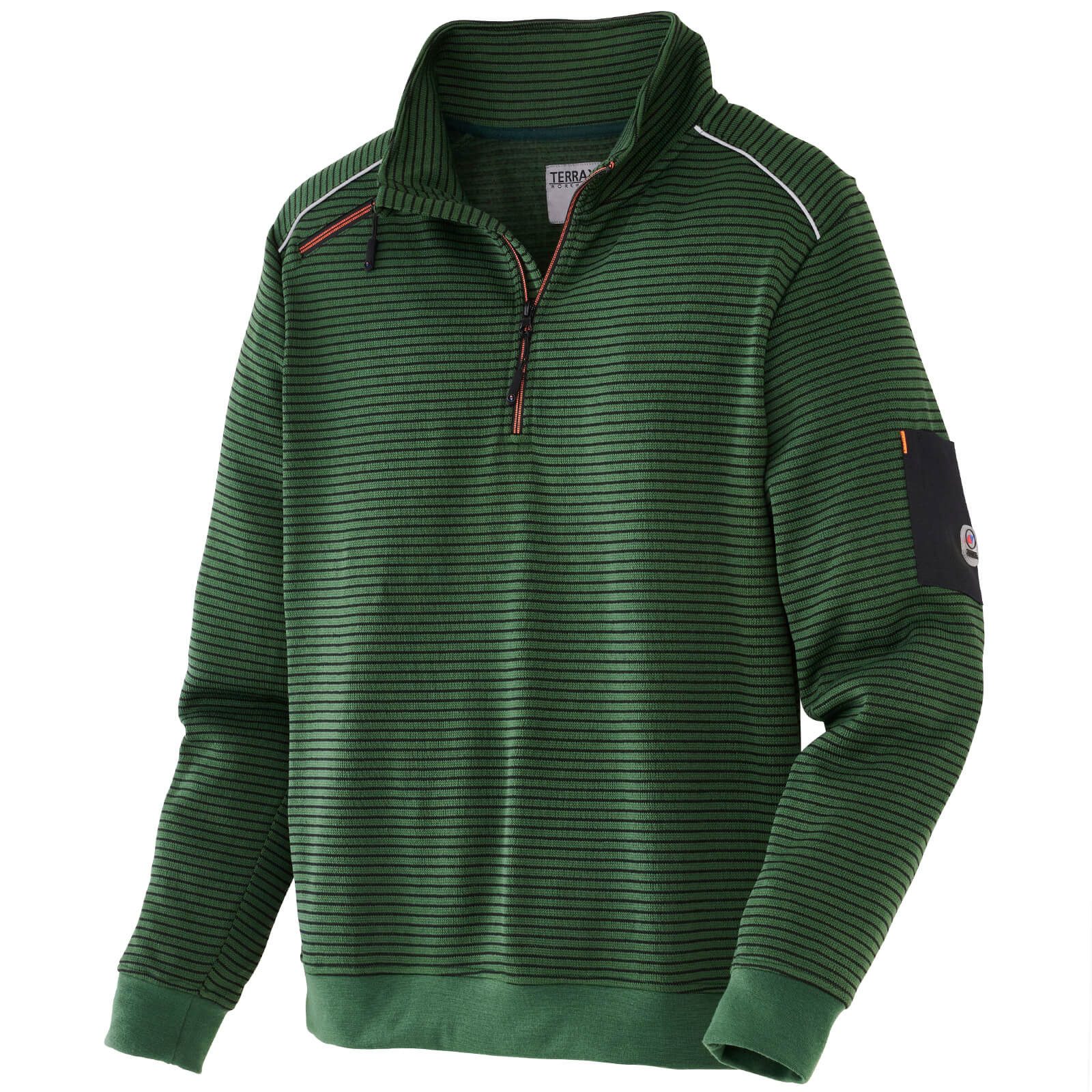 Terrax Workwear Troyer 80675 Herren Stricktroyer Troyer-Pullover mit kontra günstig online kaufen