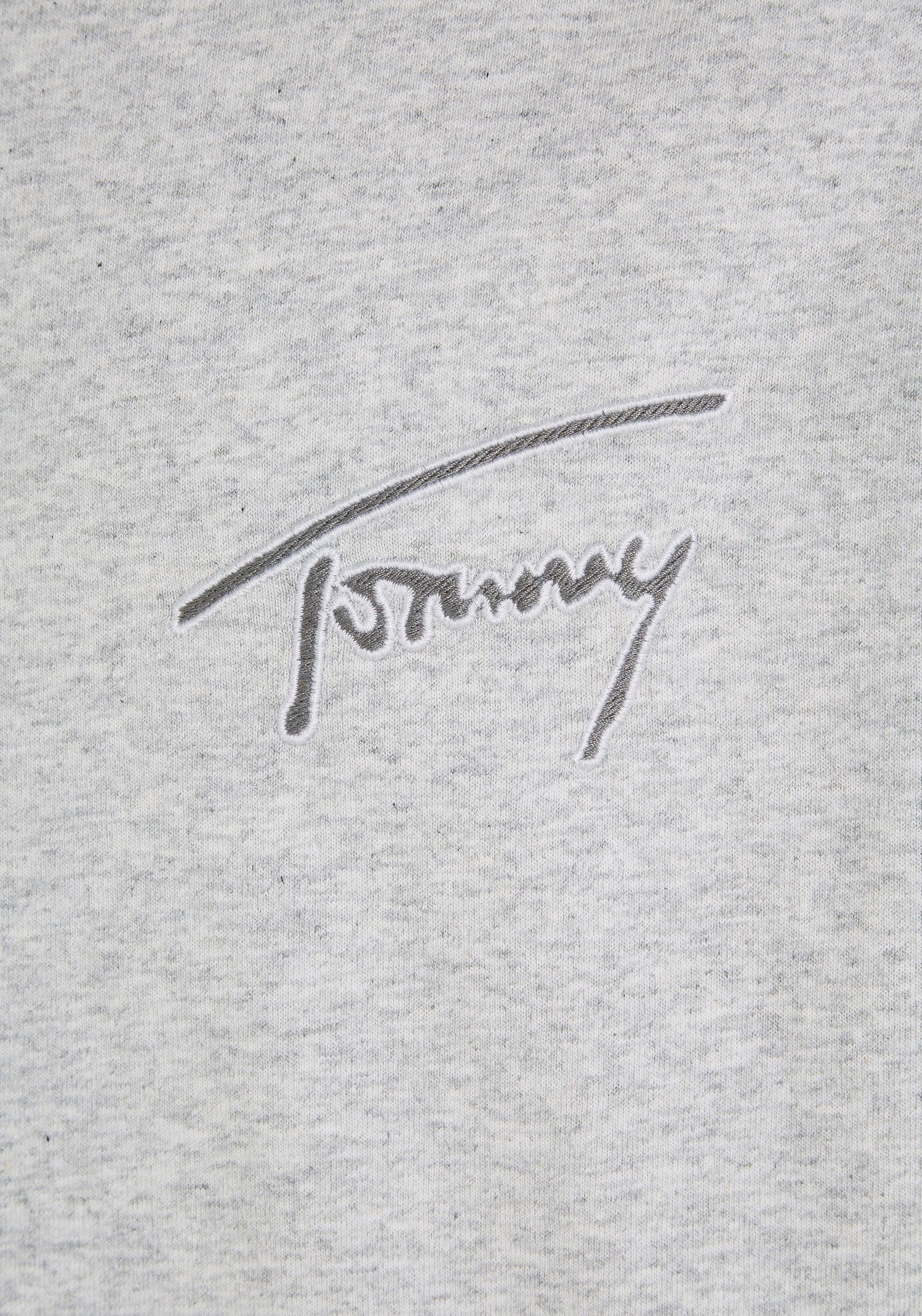 mit SilverGreyHtr TEE CLSC SIGNATURE T-Shirt Rundhalsausschnitt Tommy TJM Jeans