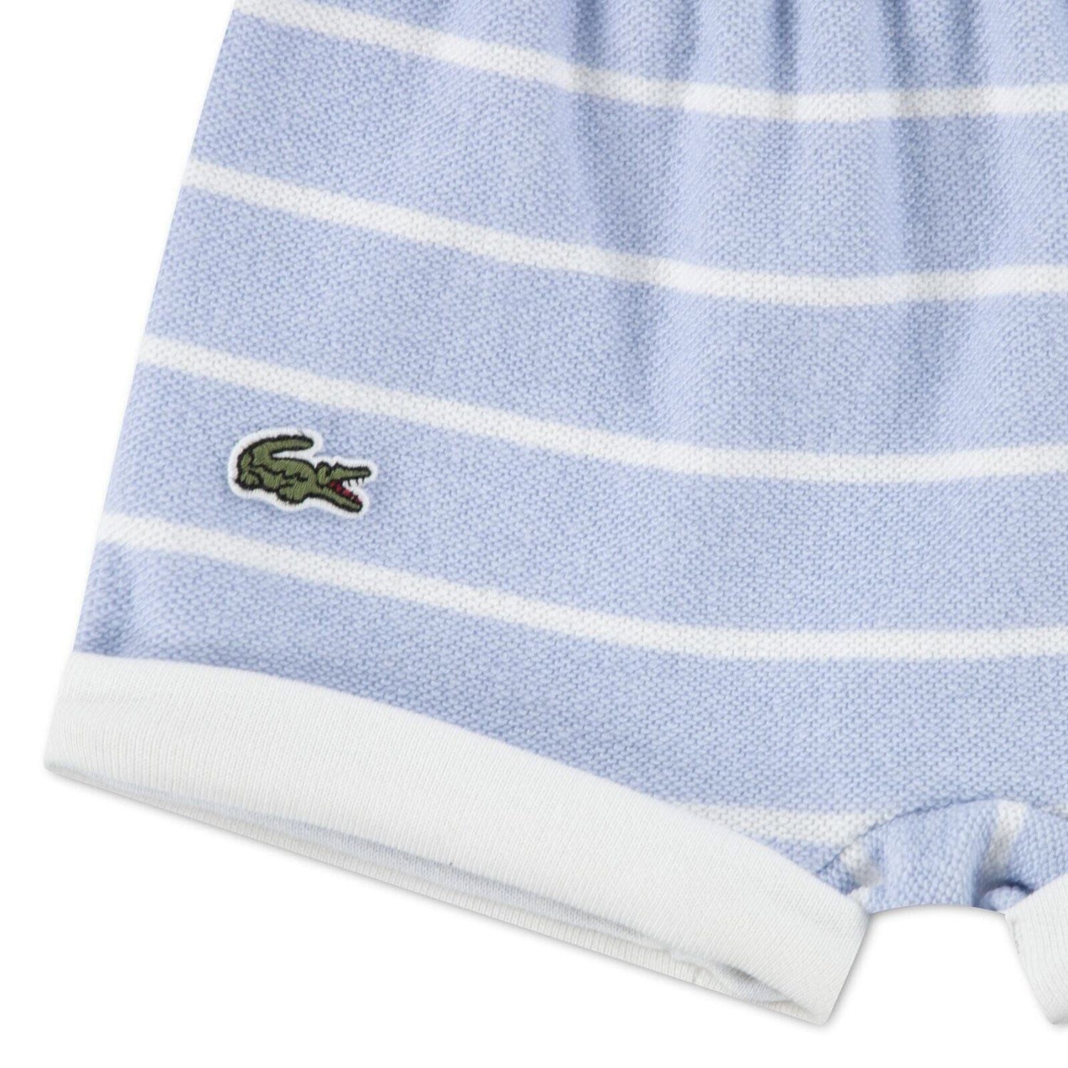 Lacoste Neugeborenen-Geschenkset Lacoste Baby 2-Teiler mit Print und Shorts weiß-blau