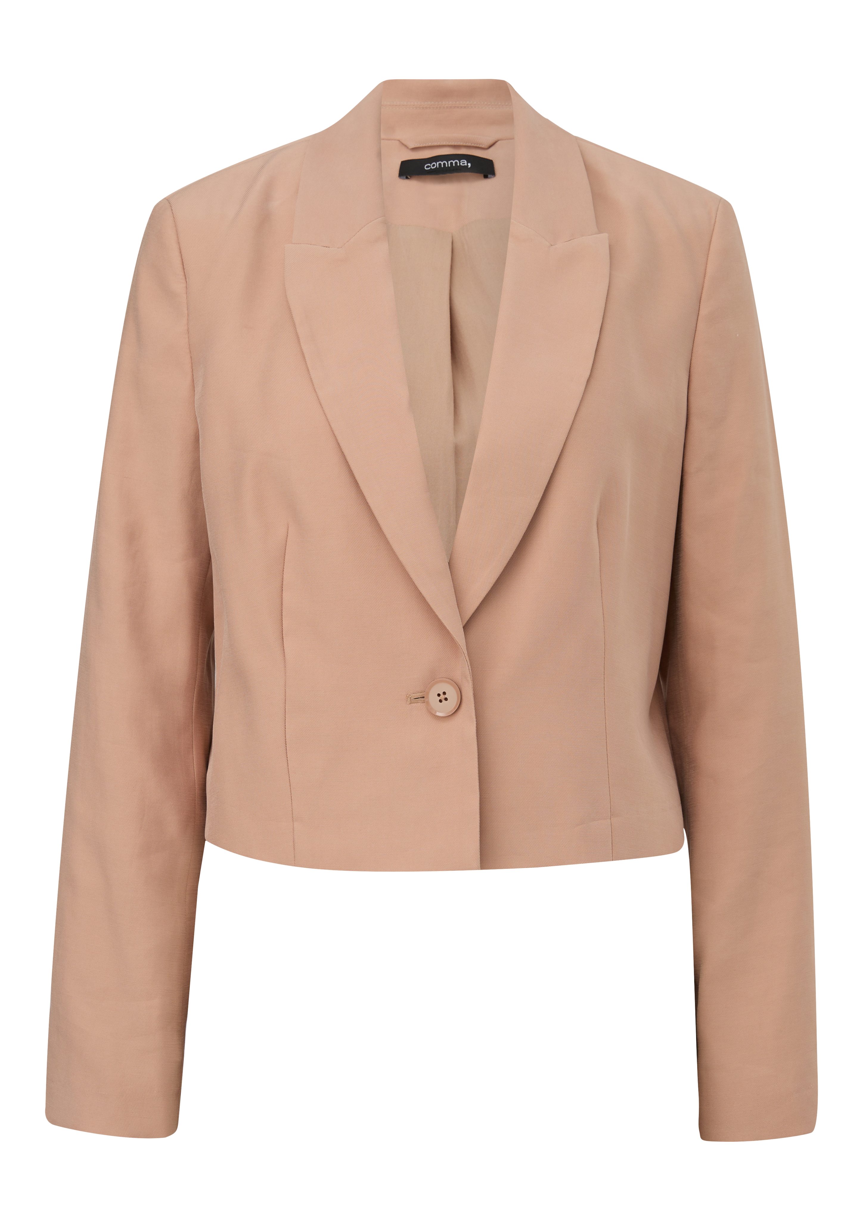 Comma Blusenblazer Kurzblazer mit Piquéstruktur günstig online kaufen