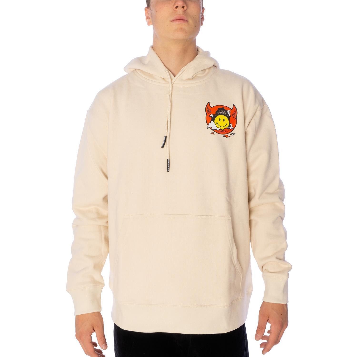 Market Hoodie Hoodie Market Smiley Inner Peace (1-tlg) Großer "Market" Logo-Print auf der Rückseite