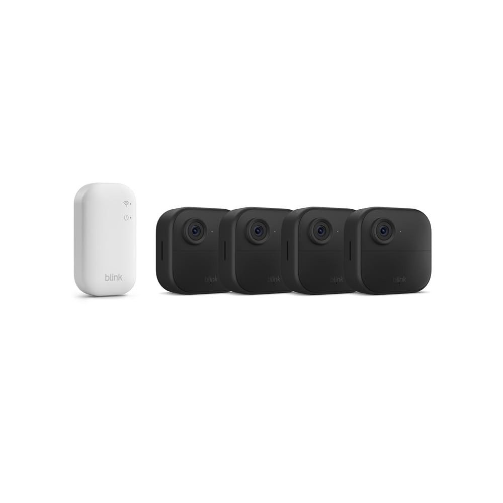blink Überwachungskamera Blink-Kamera Outdoor 4 Kabelloses HD 4-Kamera-System und Sync Module (4-tlg)