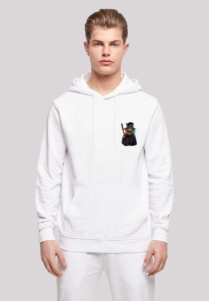 F4NT4STIC Kapuzenpullover Wizard Cat HOODIE Print