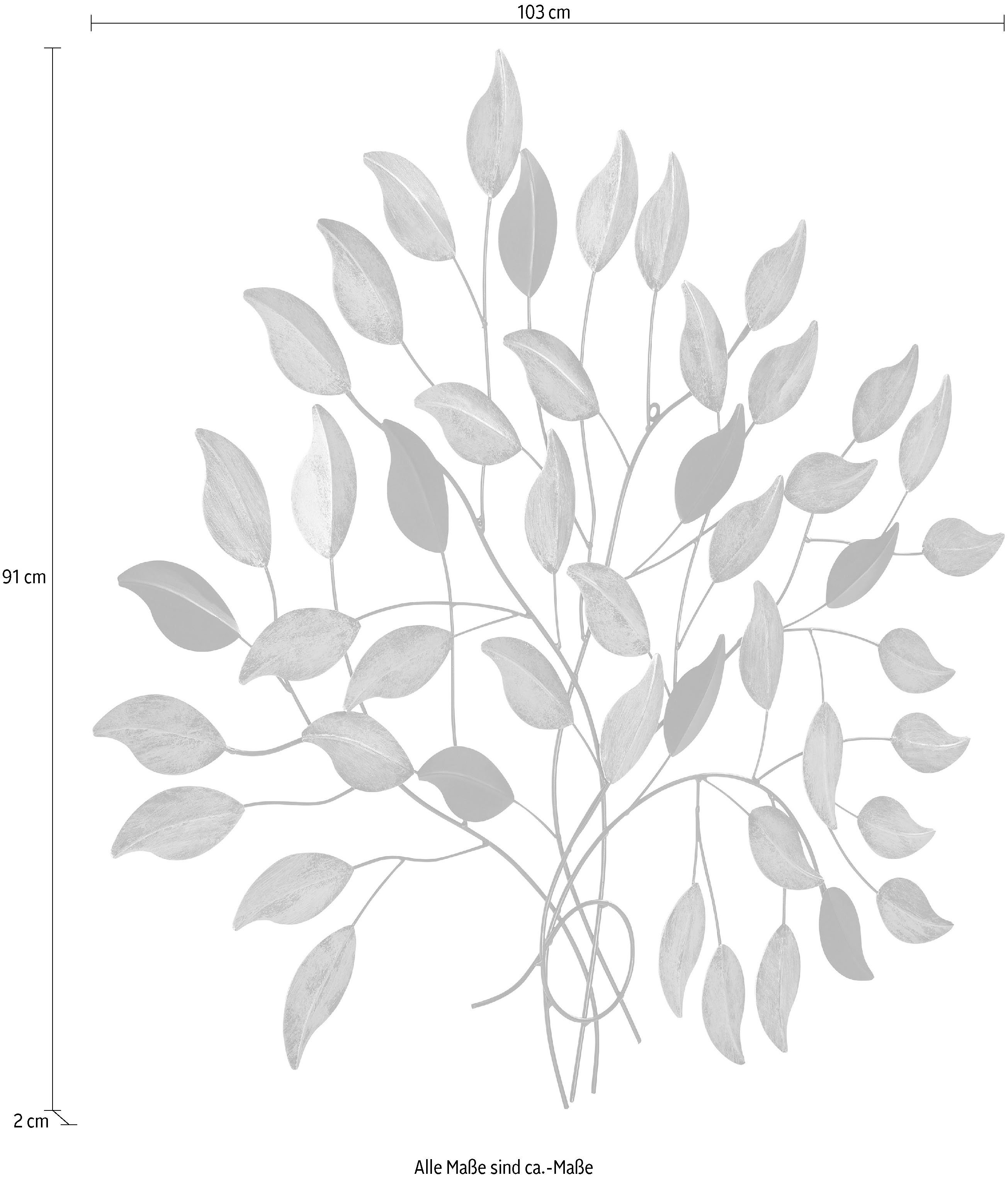 Wanddekoobjekt modern, BOLTZE home Metall my Fagus,