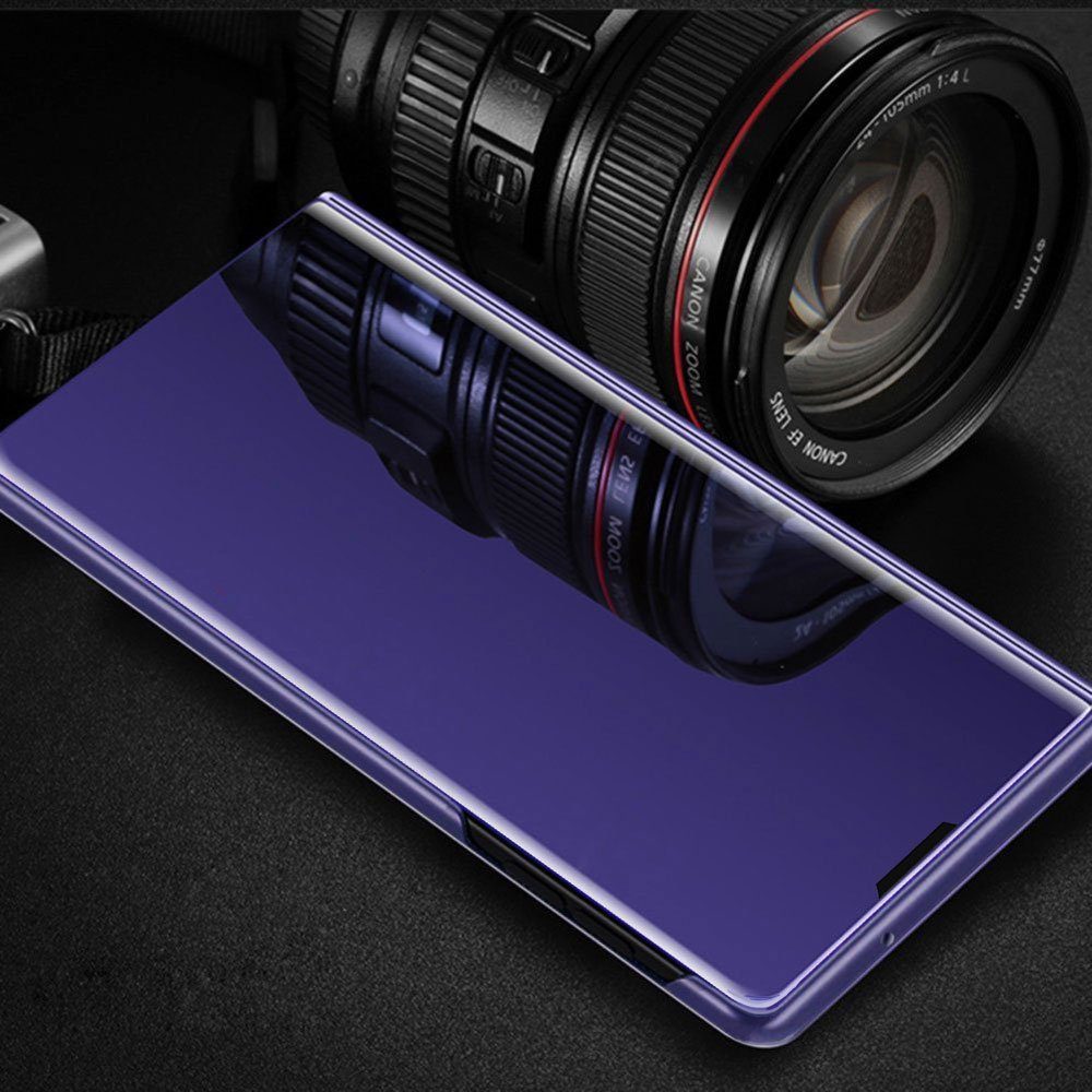 FITSU Handyhülle Spiegelhülle für Samsung Galaxy S26 Handytasche Flipcase 6,3 Zoll, Schlanke Klapphülle, elegantes Flipcase, Handyhülle mit Standfunktion