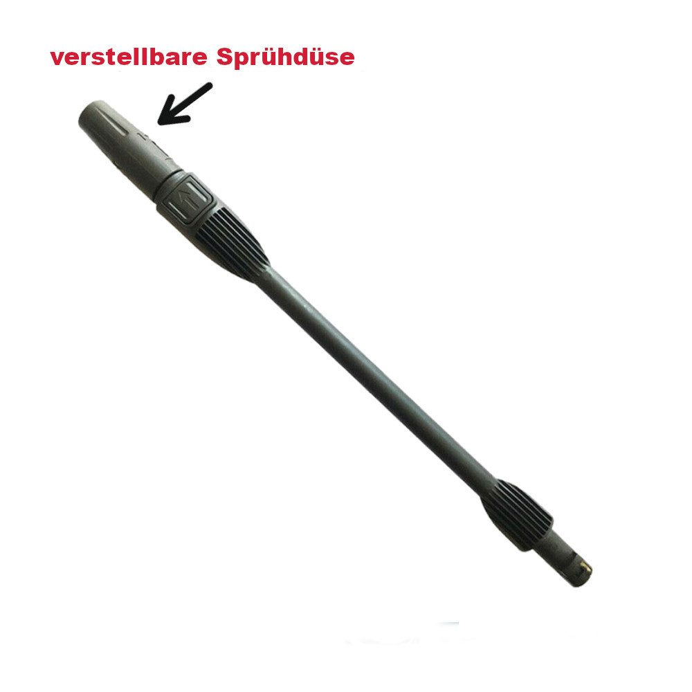 Trade-Shop Hochdrucklanze mit Sprühdüse passend für Kärcher K2 K3 K4 K5 K6 K7 Hochdruckreiniger, (2-tlg), Bajonettanschluss / Sprühdüse ist bis 60 Grad verstellbar
