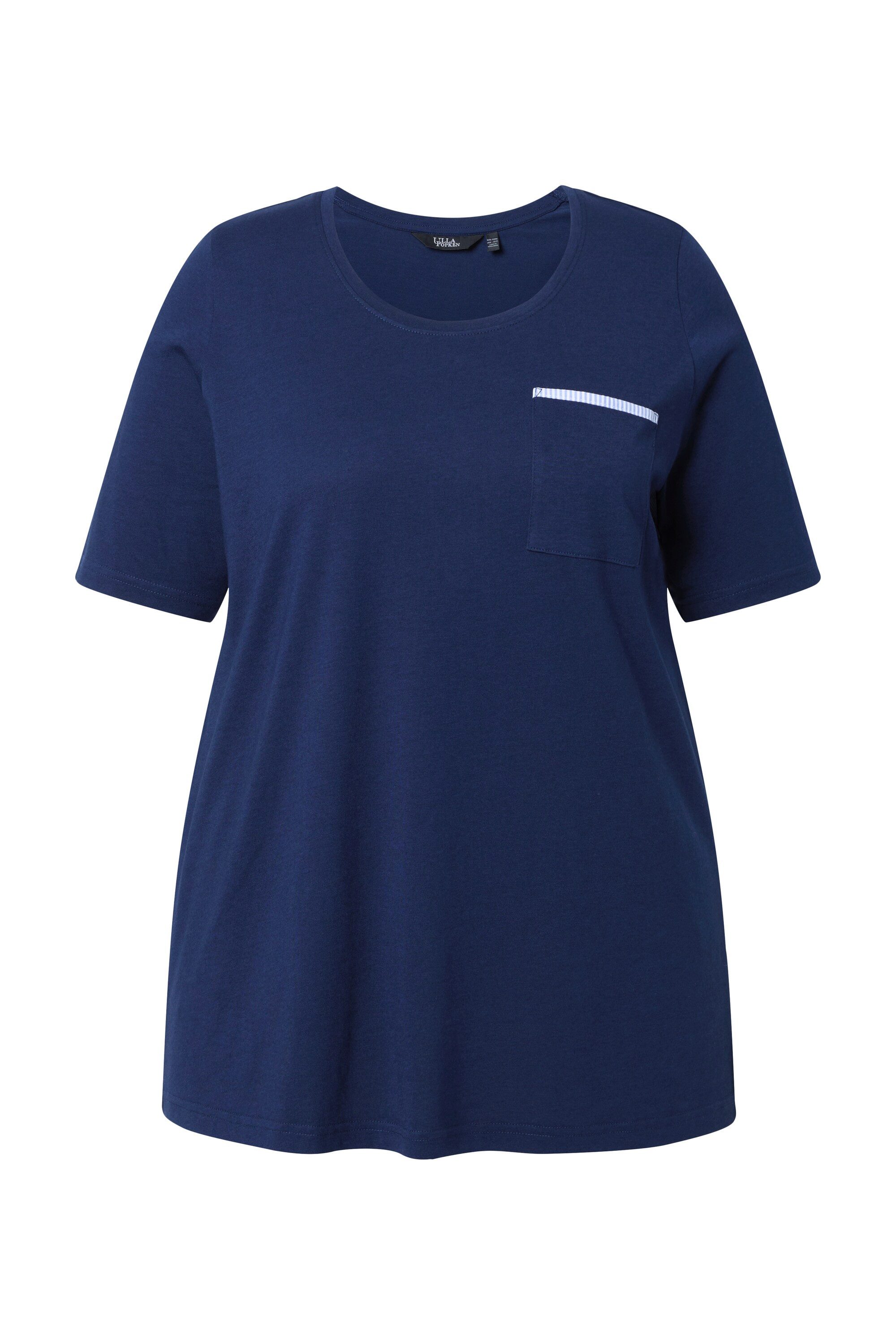 T-Shirt T-Shirt A-Linie Rundhals Halbarm Modalmix