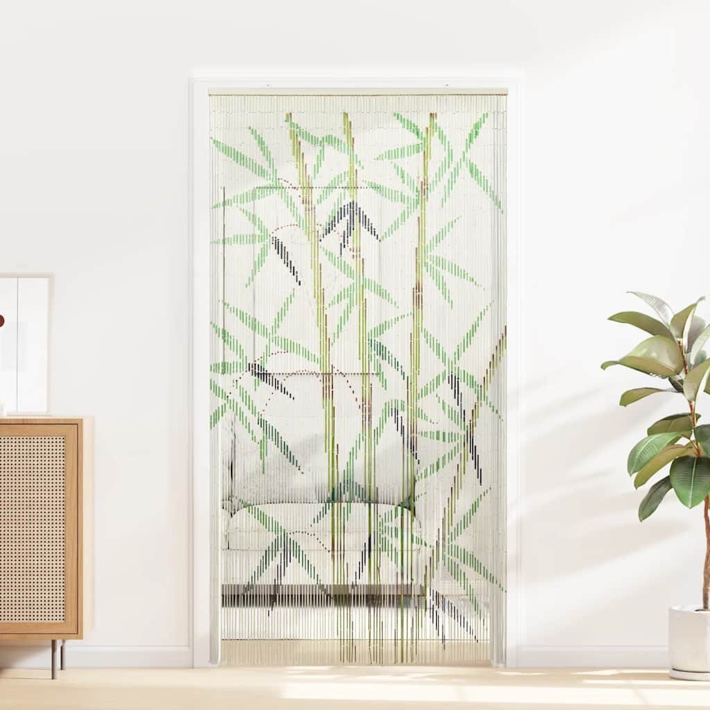 vidaXL Insektenschutz-Vorhang Insekten-Türvorhang Bambus Druck 100x200 günstig online kaufen