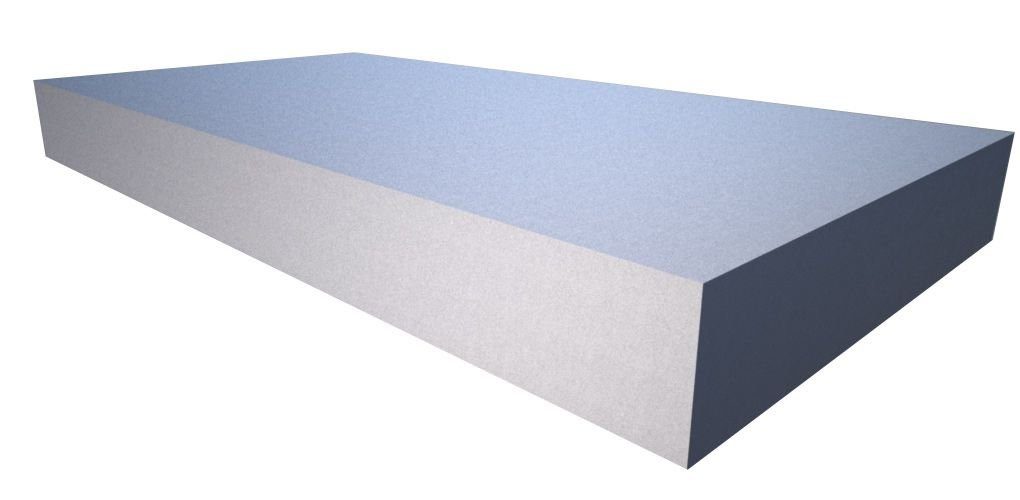PolySound Akustikplatte Schaumstoff aus Basotect® 100x50x10 cm, 4 Stück hellgrau selbstklebend, (4-St)