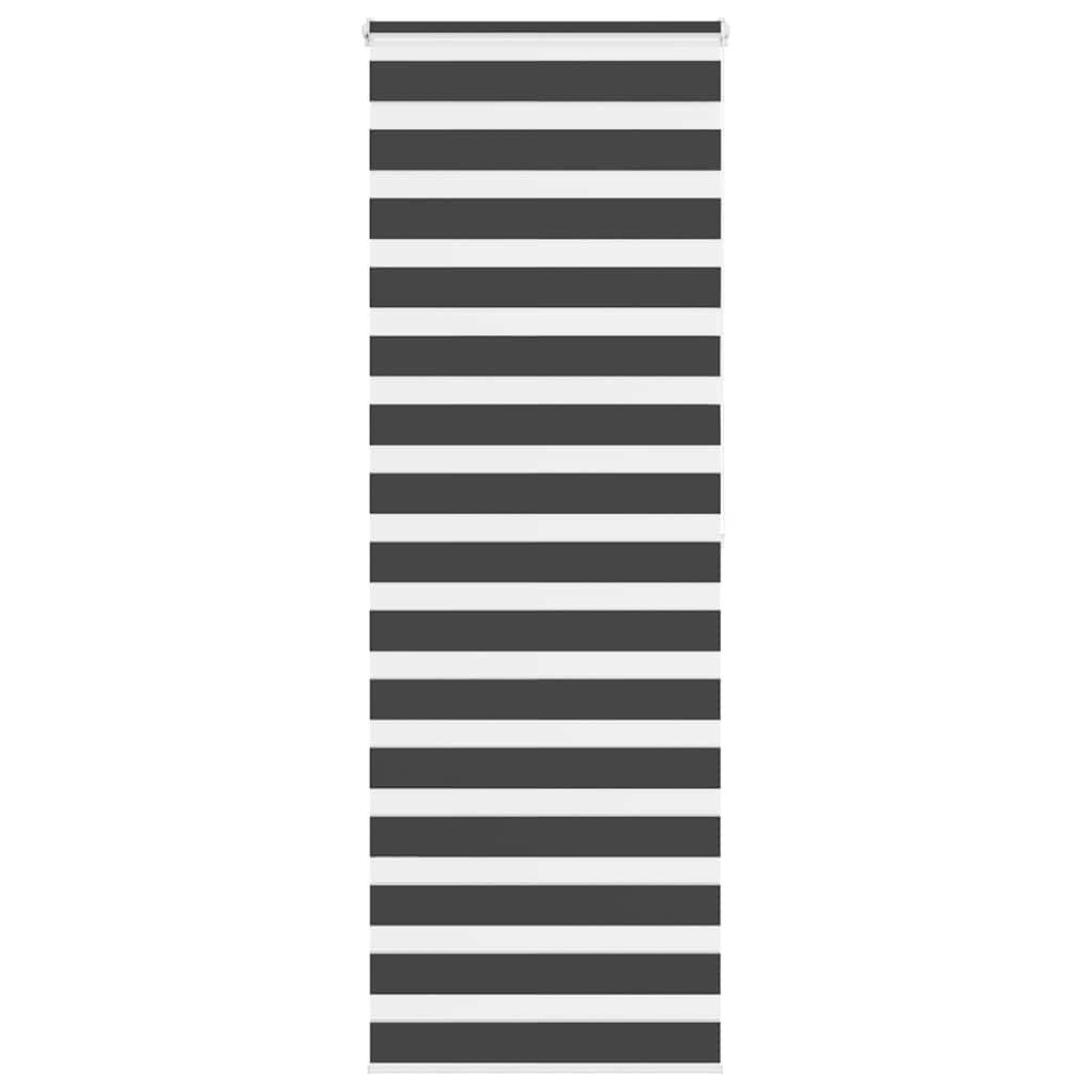 Rollo Doppelrollo Schwarz 75x200 cm Stoffbreite 70,9 cm Polyester, vidaXL