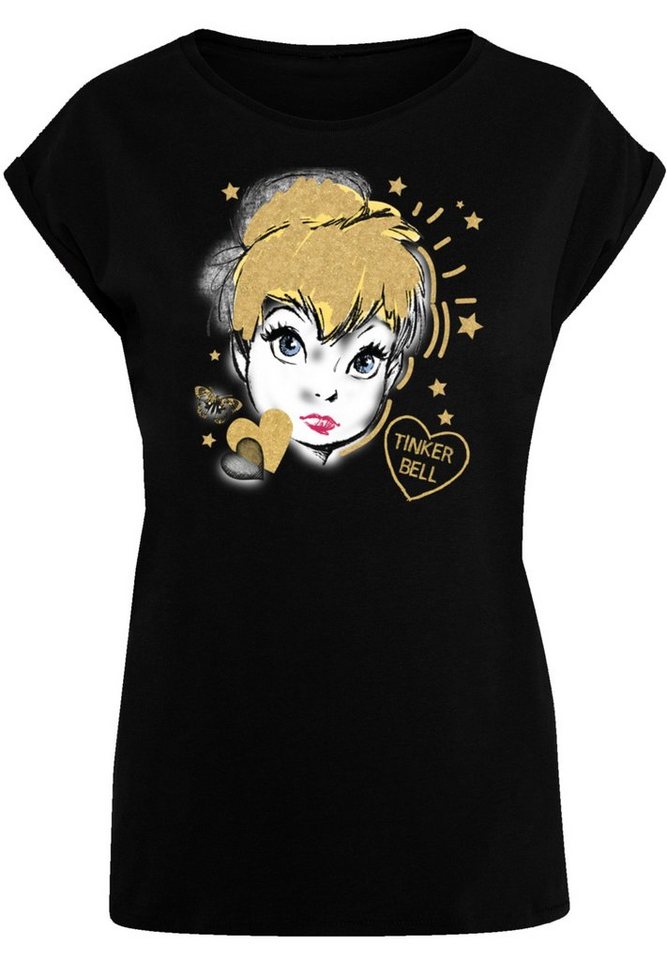 F4NT4STIC T-Shirt Disney Peter Pan Golden Tink Premium Qualität, Sehr  weicher Baumwollstoff mit hohem Tragekomfort