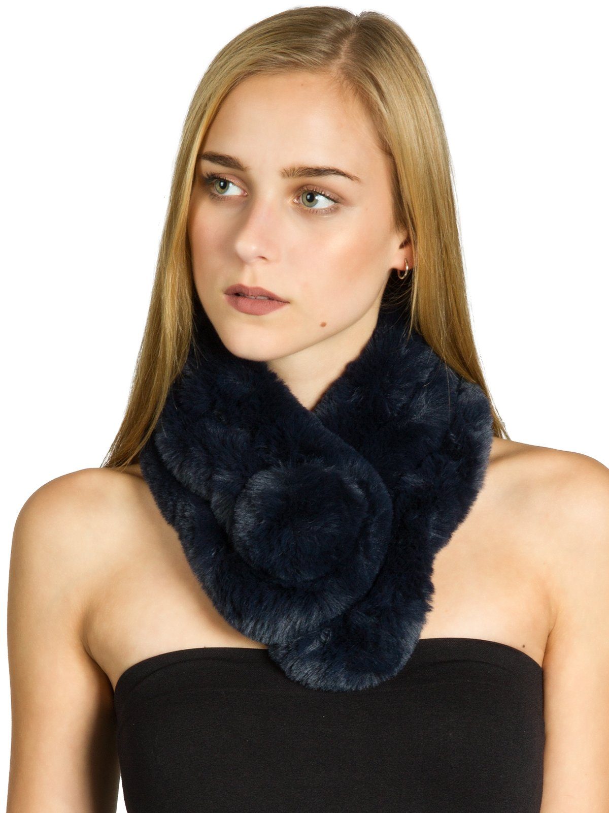 Caspar Modeschal SC478 Damen Kunstpelz Fell Schal Pelzkragen Fellkragen günstig online kaufen