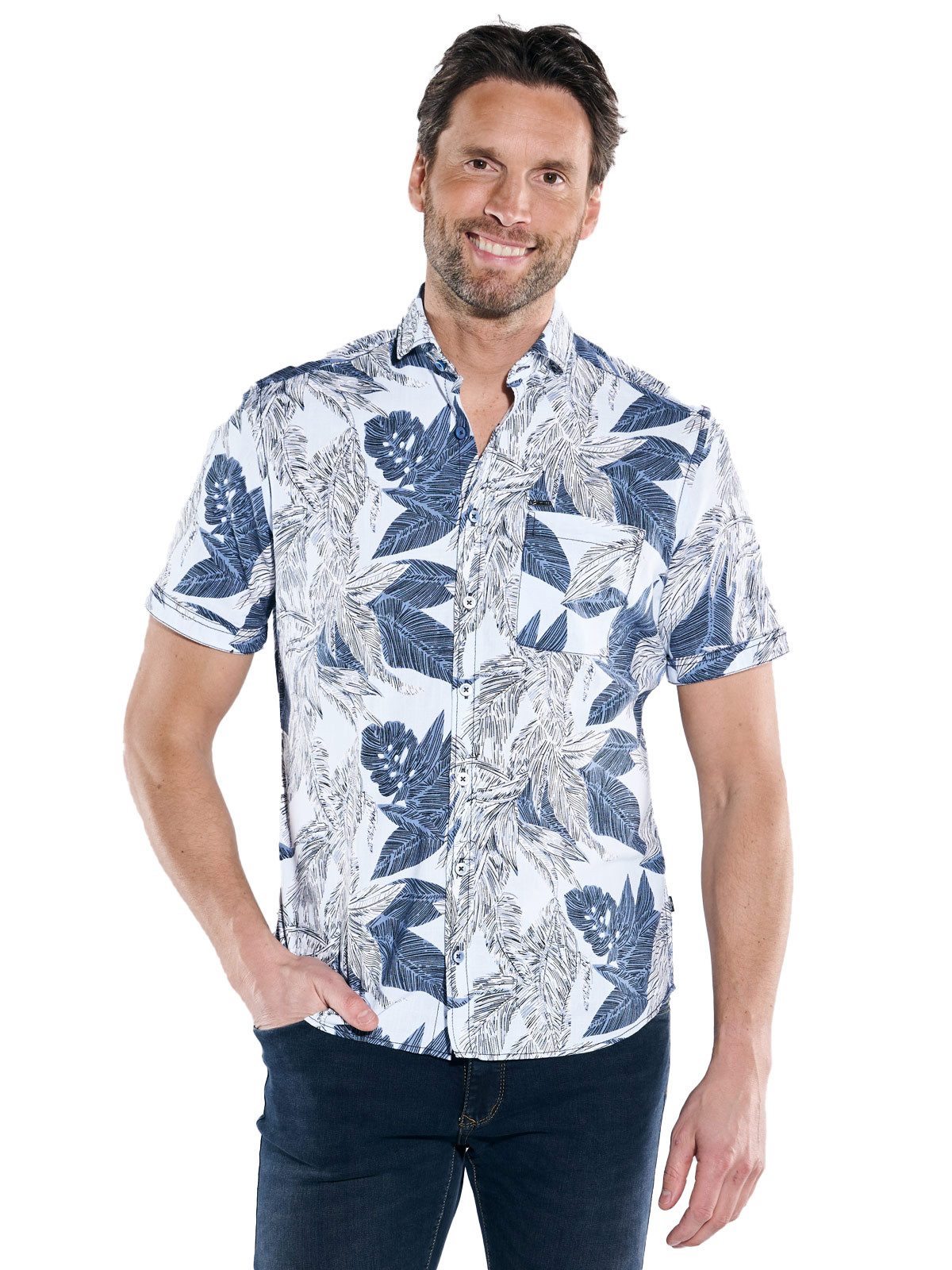 Engbers Kurzarmhemd Herren Hemd kurzarm, Hellblau