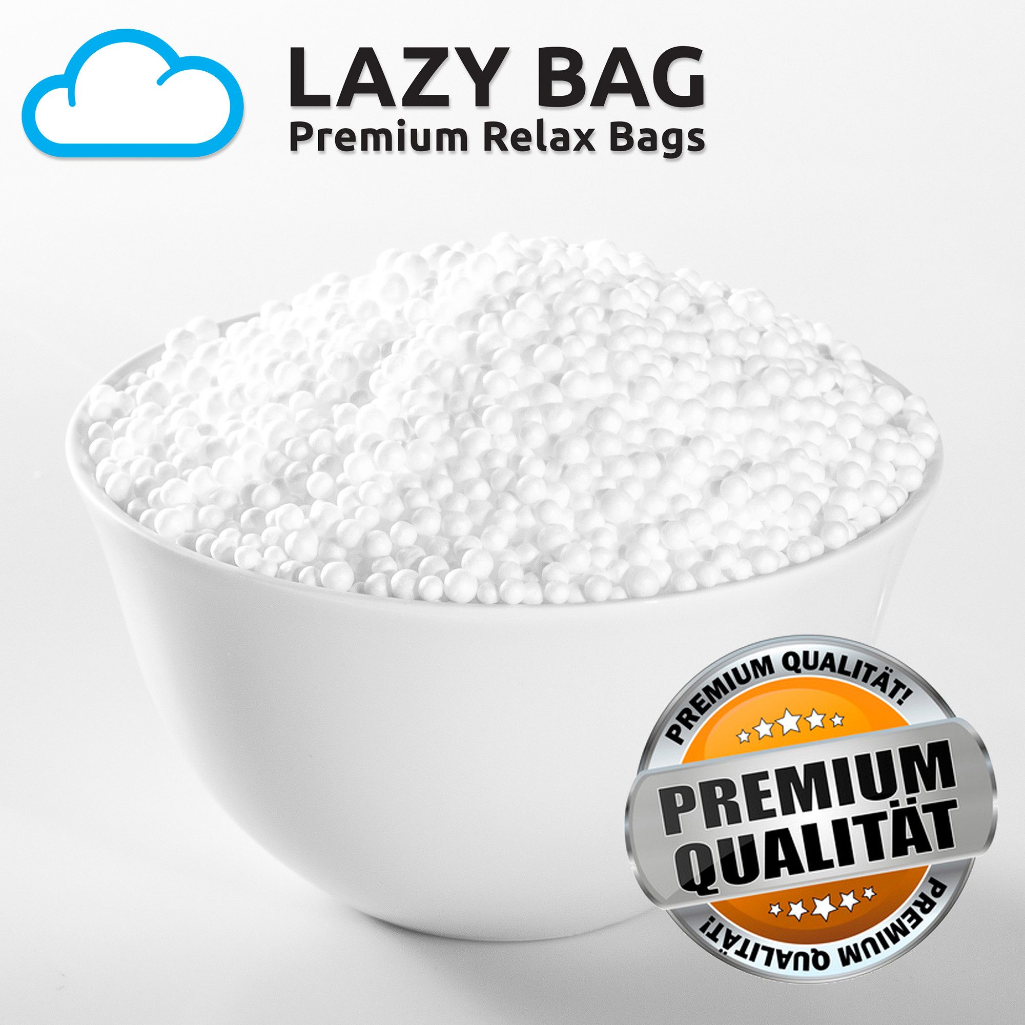 Smoothy Sitzsack EPS Perlen Nachfüllmaterial (Sitzkissen Nachfüllpack, 10 bis 430 Liter), Styropor-Kügelchen