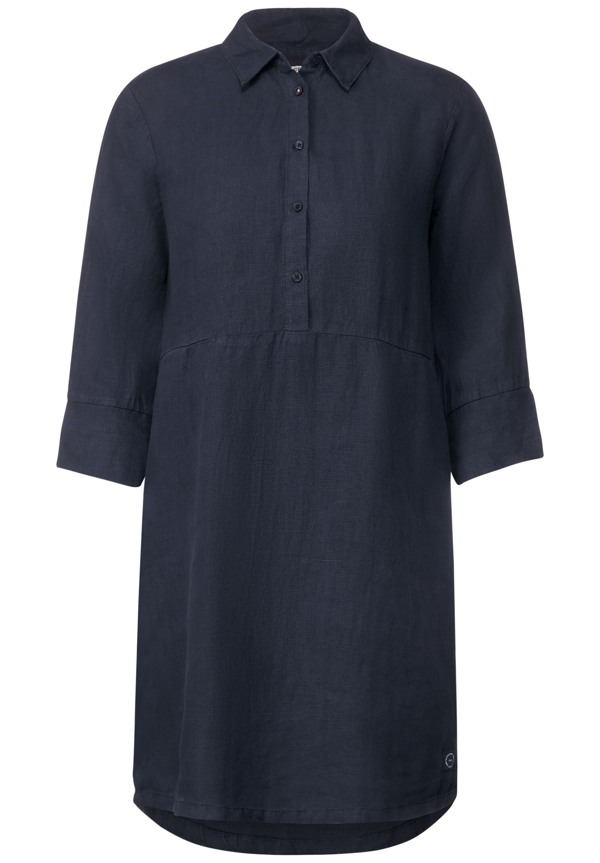 Sommerkleid Leinenkleid mit Knopfleiste