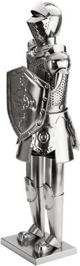 BRUBAKER Weinflaschenhalter XXL Ritter mit Schwert und Schild, (inklusive Grußkarte), Metall Skulptur, Wein Geschenk, Flaschenhalter