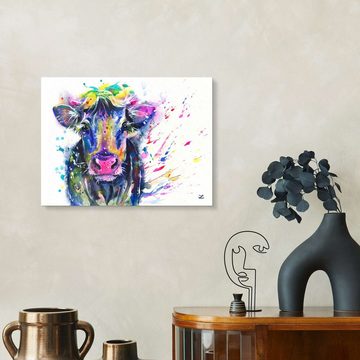 Posterlounge Acrylglasbild Zaira Dzhaubaeva, Ausgefallene Kuh, Mädchenzimmer Malerei