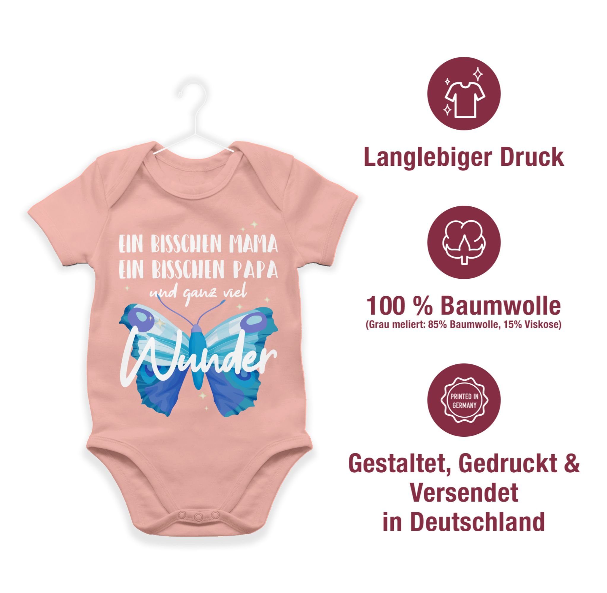 Babyrosa Shirtracer Mädchen Ganz Junge & Shirtbody viel - Wunder Strampler weiß 1 Baby