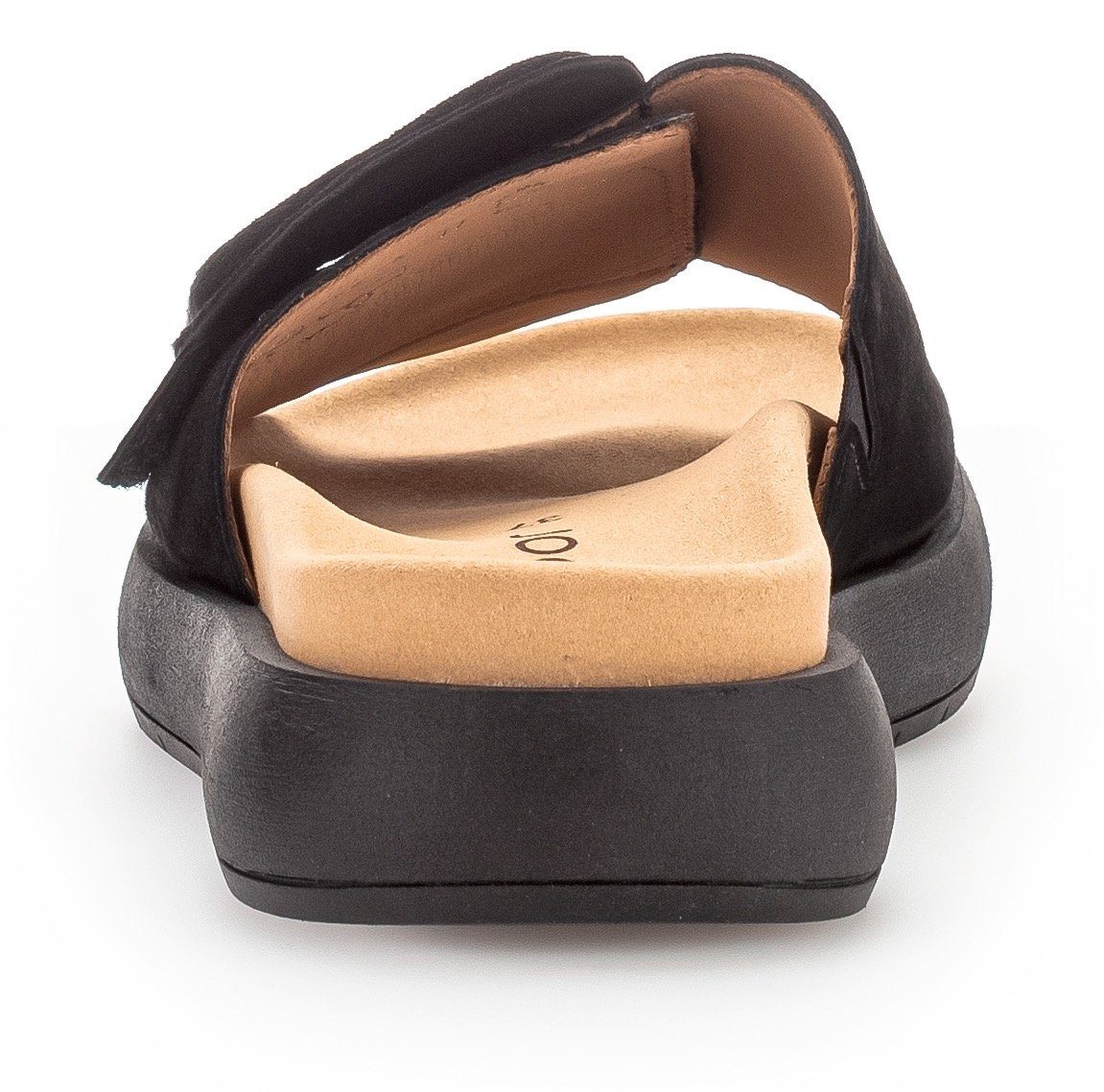 Gabor Pantolette, Plateau, Sommerschuh, Schlappen mit großer Zierschnalle