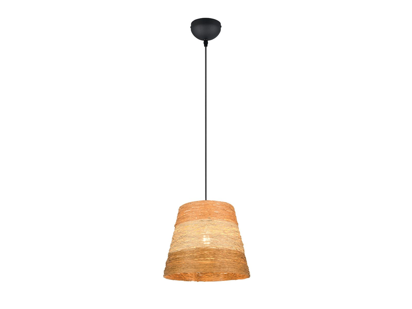 Reality Leuchten LED Pendelleuchte, Dimmfunktion, LED wechselbar, über Lichtschalter in 3 Stufen dimmbar, warmweiß, einflammig Papier-lampe hängend über-n Esstisch Lampenschirm, Ø 30cm