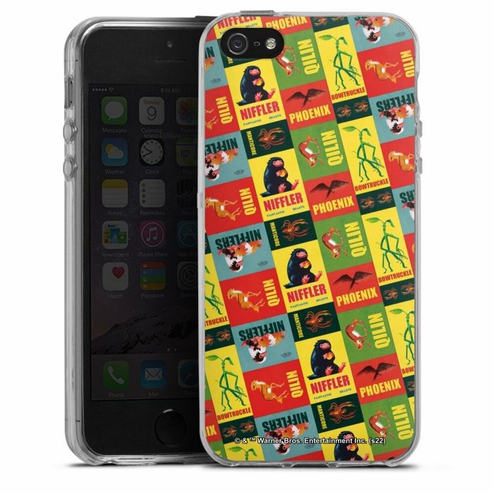 DeinDesign Handyhülle Phantastische Tierwesen Offizielles Lizenzprodukt Fantasy Apple iPhone SE (2016-2019) Silikon Hülle Bumper Case Smartphone Cover