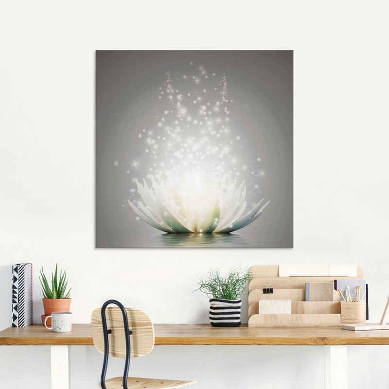Artland Glasbild »Magie der Lotus-Blume«, Blumen (1 St)
