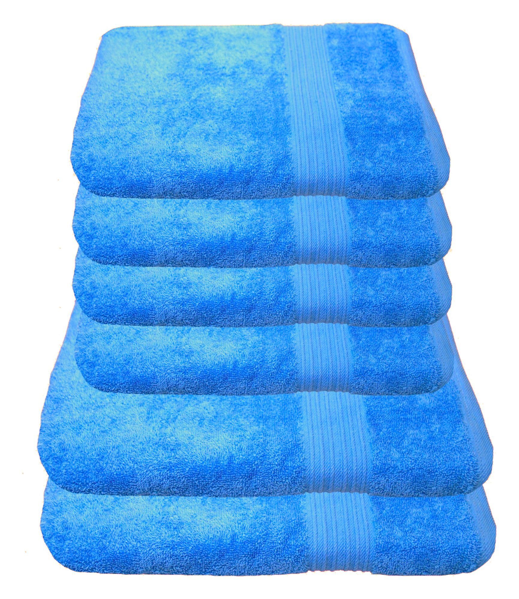 Julie Julsen Handtücher 6-Handtücher-Himmelblau, Baumwolle (6-St) günstig online kaufen