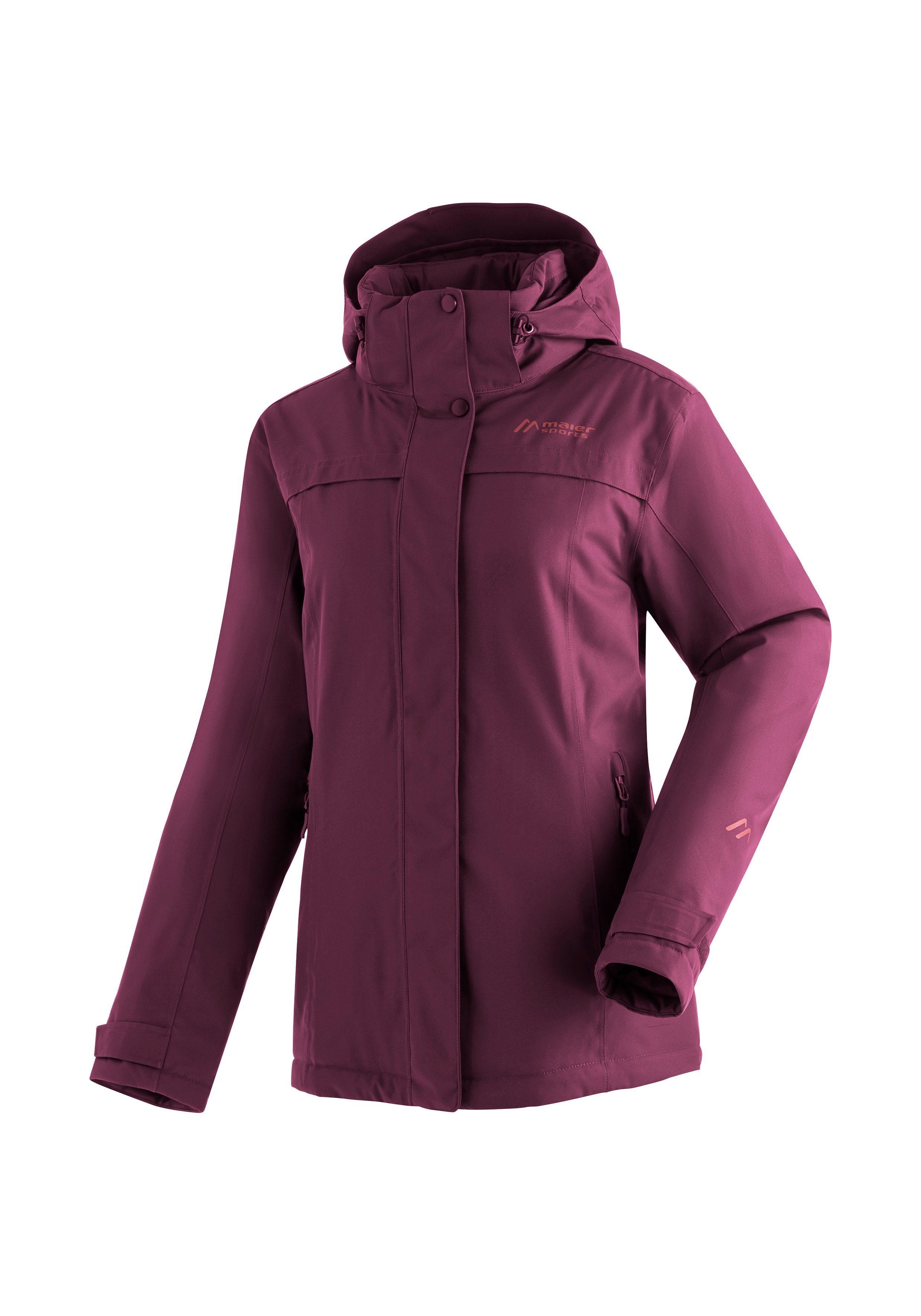 Maier Sports Winterjacke Lisbon warme Damen Jacke, wattierte Regenjacke, wasserdicht + atmungsaktiv