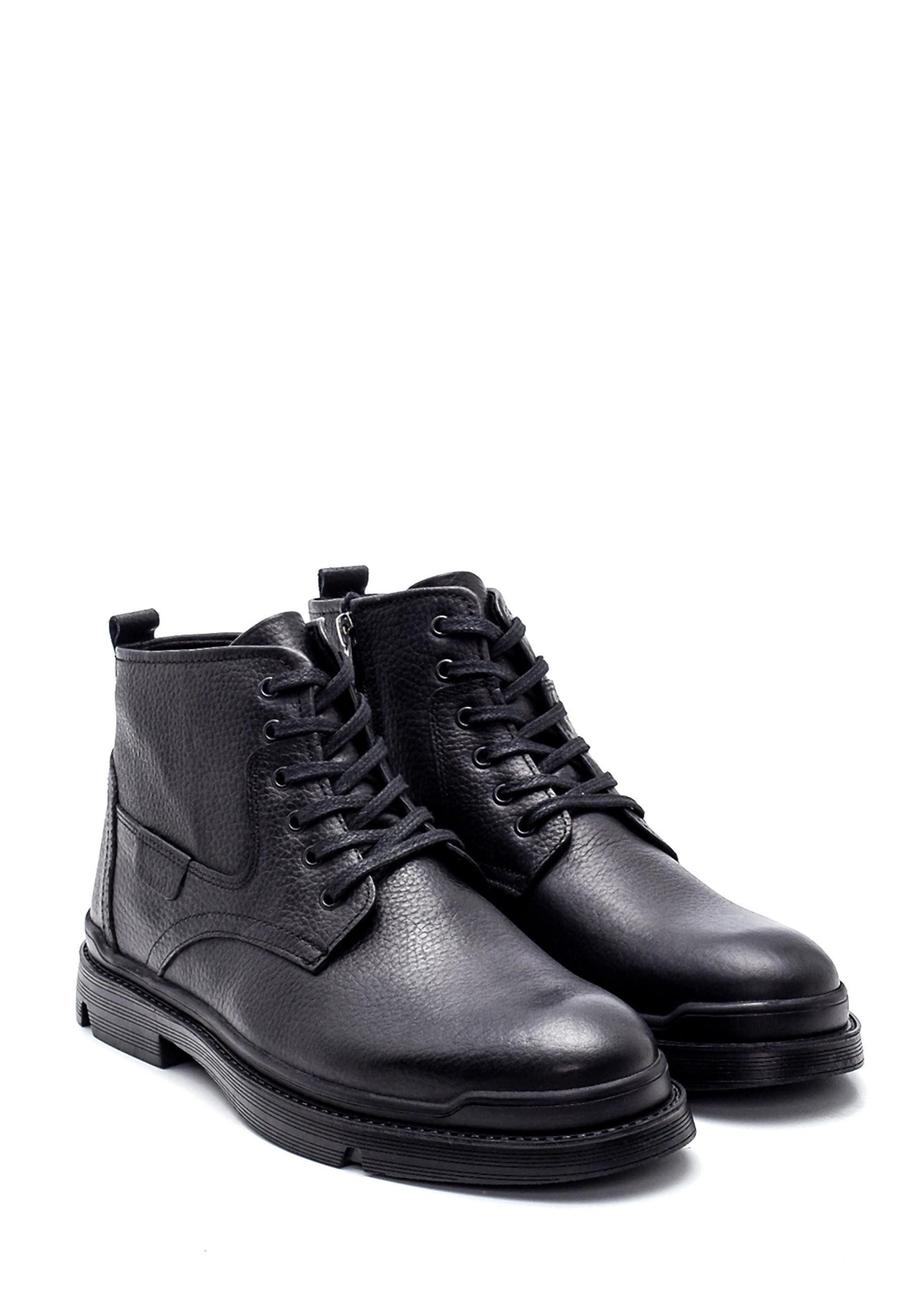 Derimod Stiefeletten aus Leder Ankleboots Schnürsenkel, Textilfutter, Gummisohle