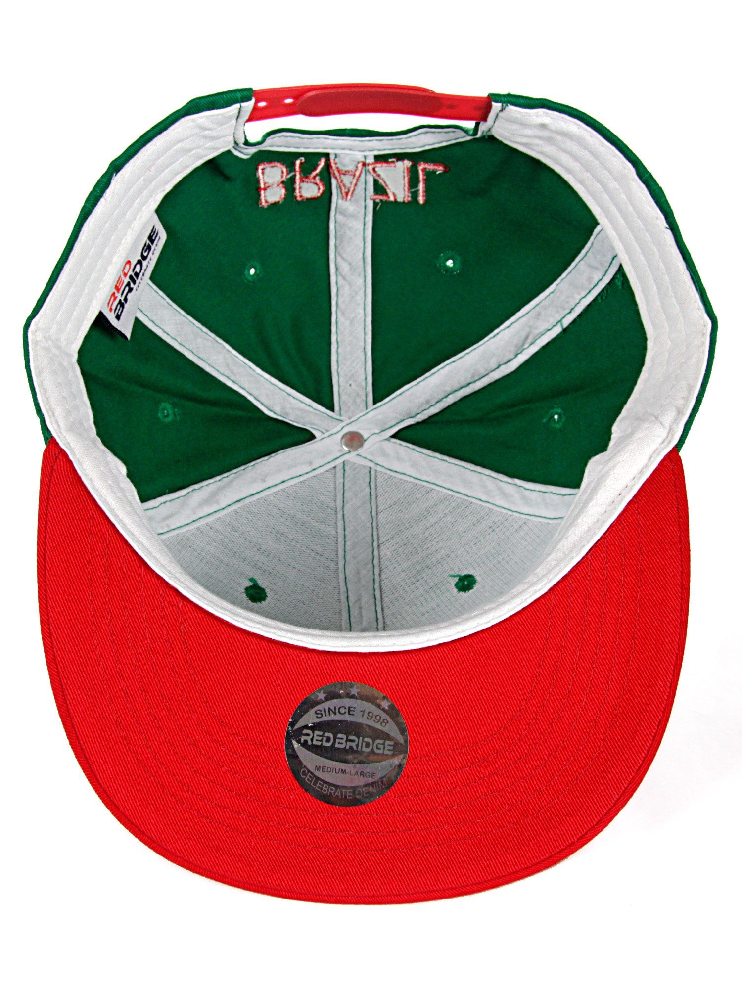 Brasilien-Stickerei Baseball Gurham Cap trendiger grün mit RedBridge