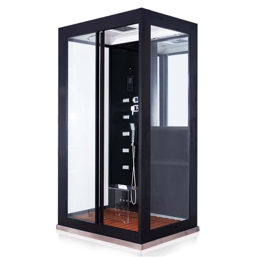 DEKO VERTRIEB BAYERN Dampfdusche XXL Luxus LED Dampfdusche-Dampfsauna 120x90 Kombi Dusche SET+Radio