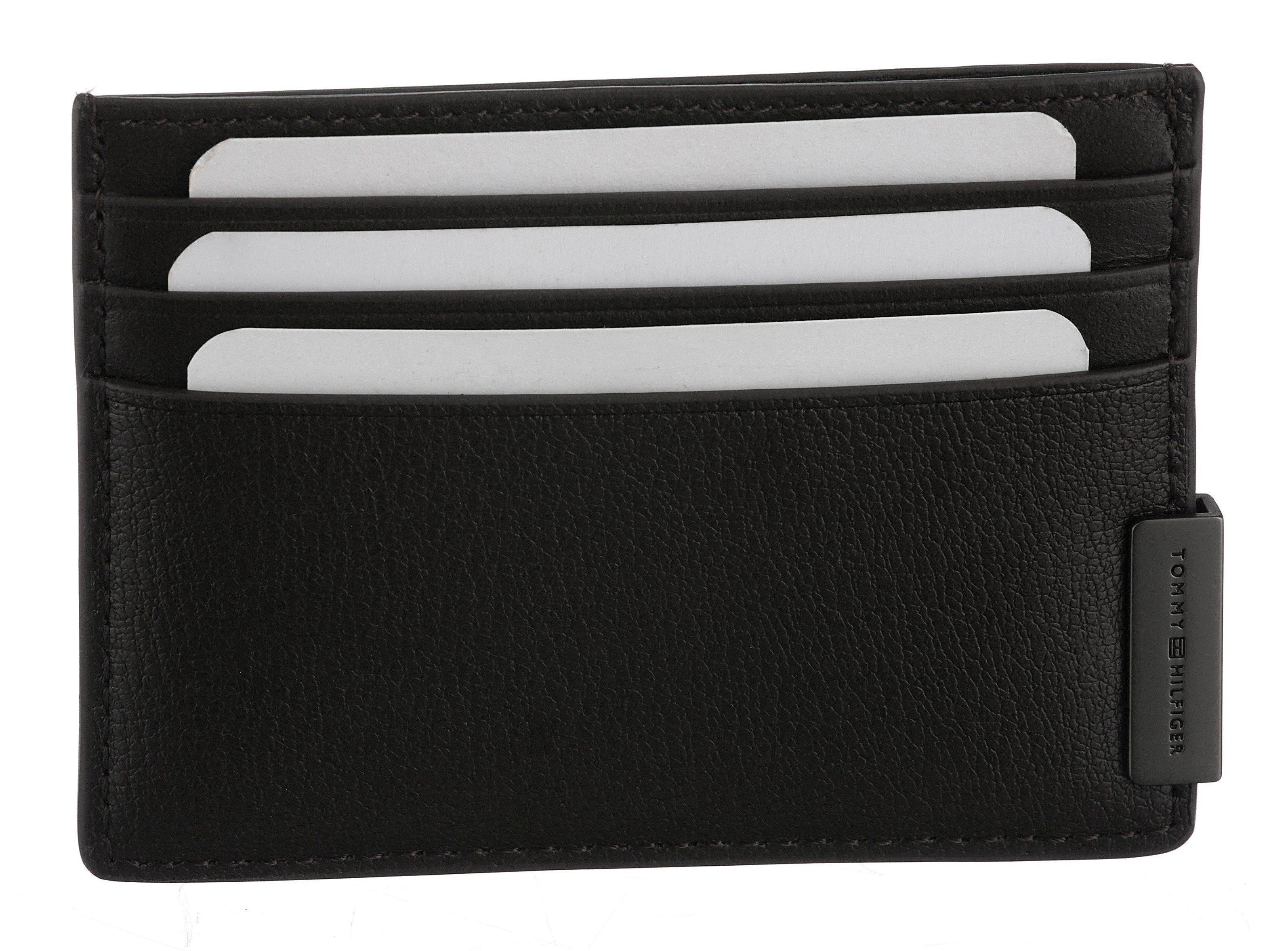 Tommy Hilfiger Kartenetui TH HARDWARE CC HOLDER, Unisex, Mini Geldbeutel, Men Portemonnaie mit seitlichem Label