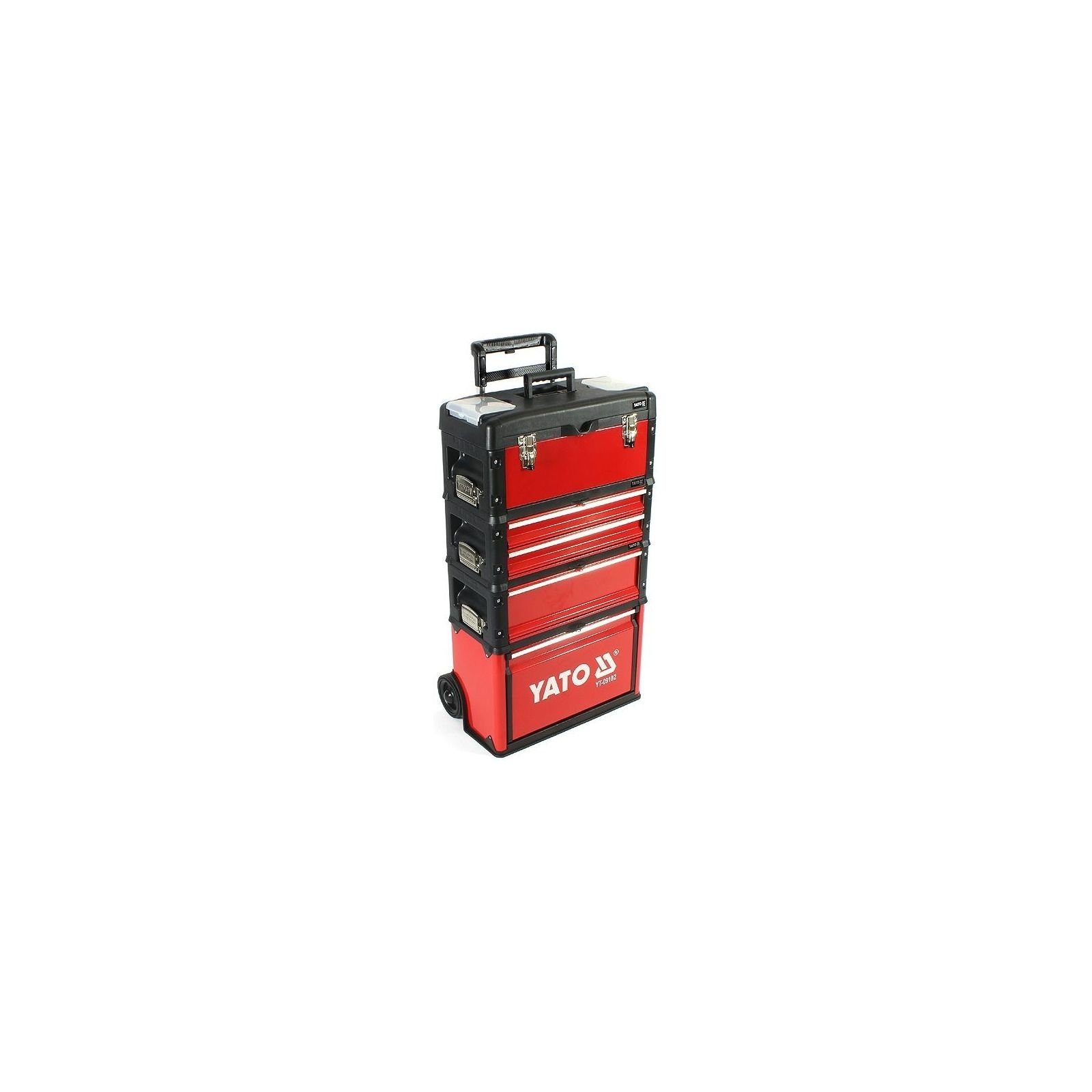 Yato Werkzeugkoffer Werkzeug-Trolley mit 4 Modulen YT-09102 + YT-09107