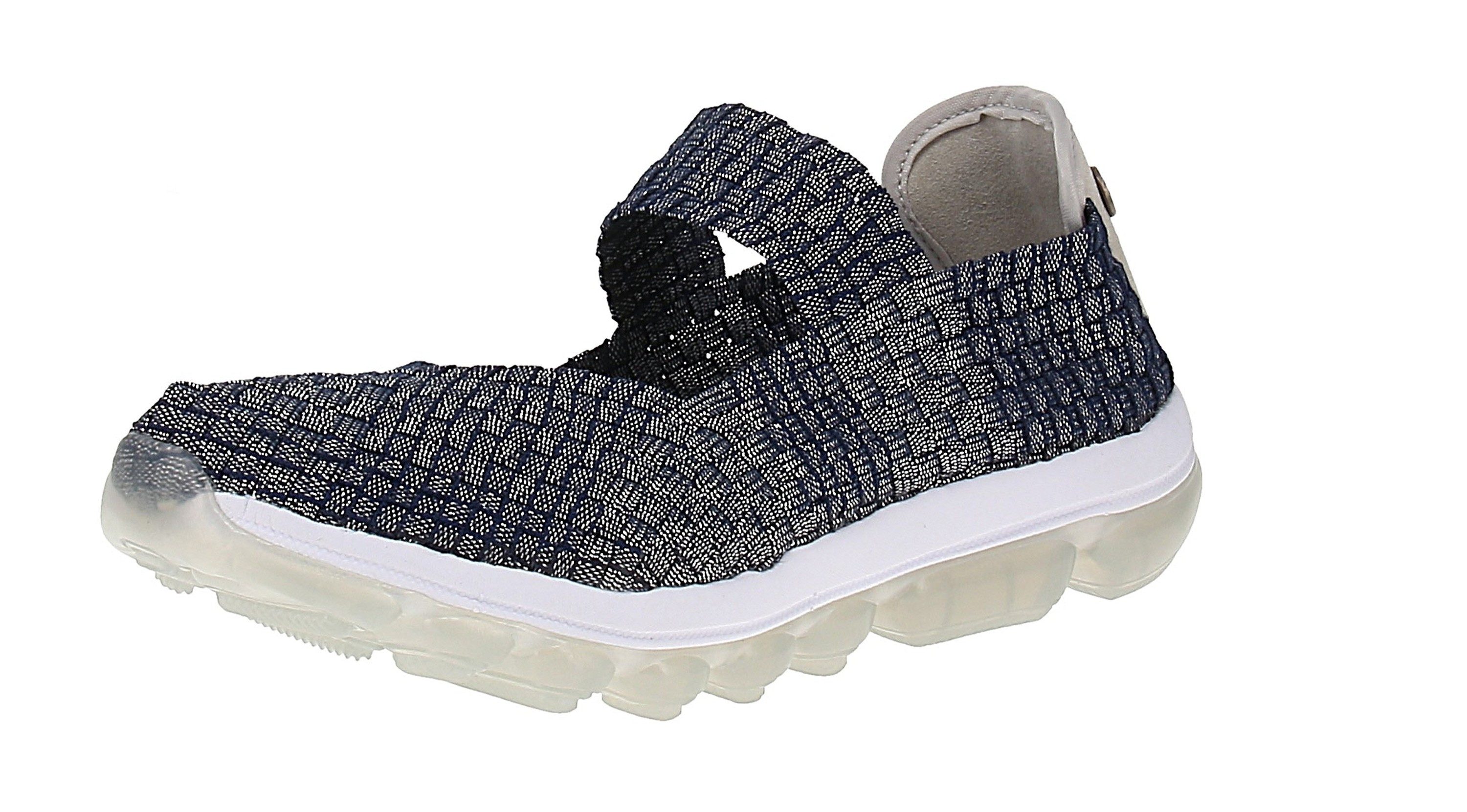 BERNIE MEV Bernie Mev Gummies Cuddly - Damen Ballerinas - Navy-Shimmer Sneaker