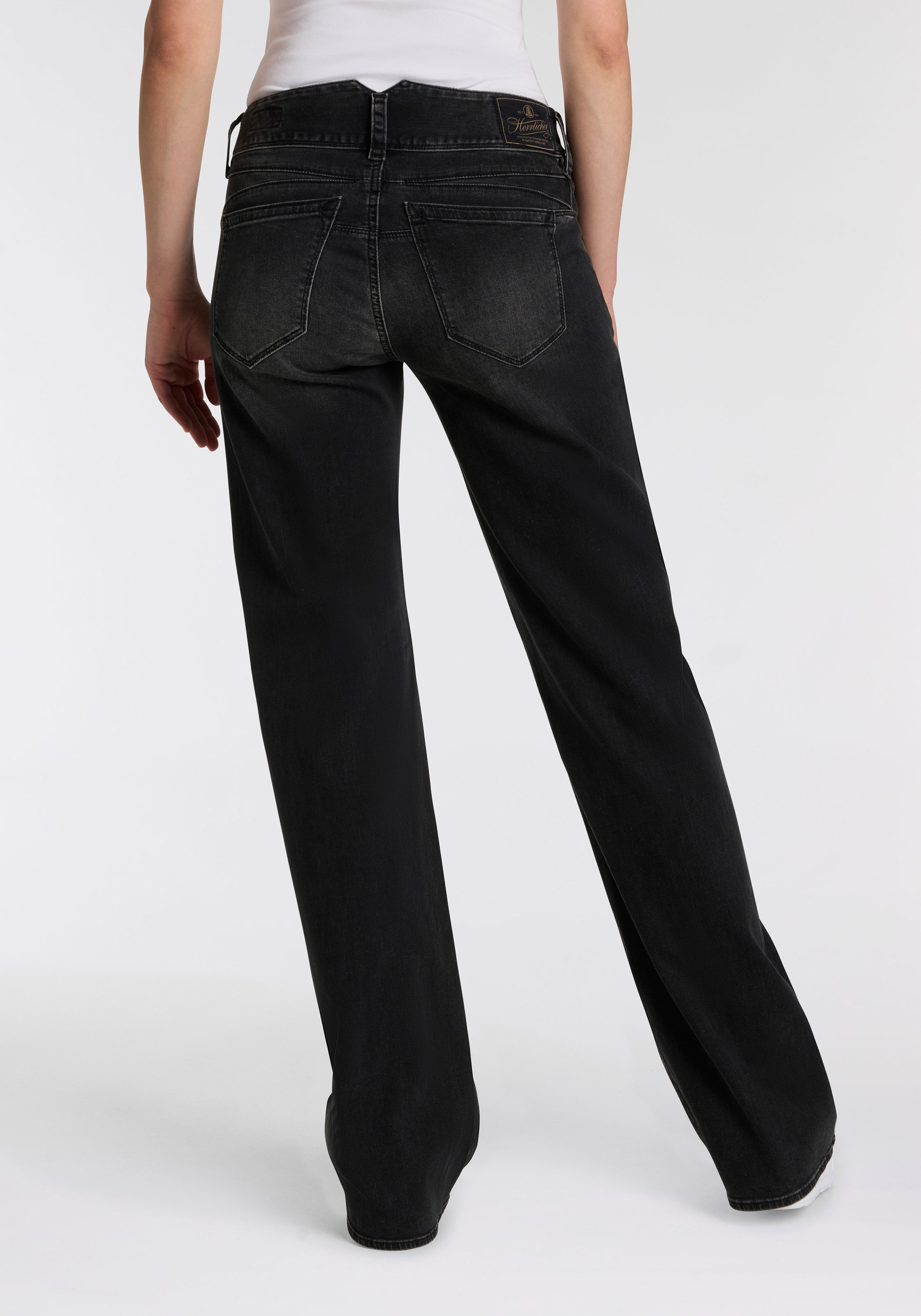 Herrlicher Straight-Jeans Prime New Denim Black Light mit hohem Bund günstig online kaufen