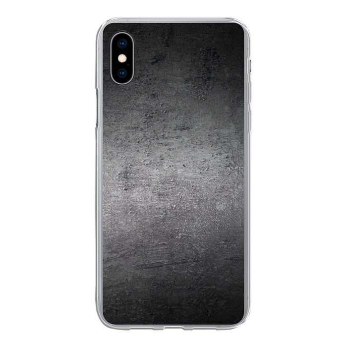 MuchoWow Handyhülle Beton - Grau - Retro - Zement - Textur Handyhülle Apple iPhone Xs Max Smartphone-Bumper Print Handy