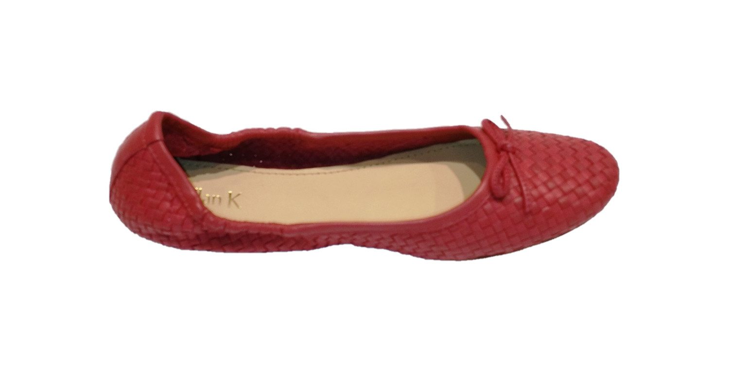 Allan K Allan K CAPRI Flecht-Leder-Schuhe Geschlossene Ballerinas Schlappen