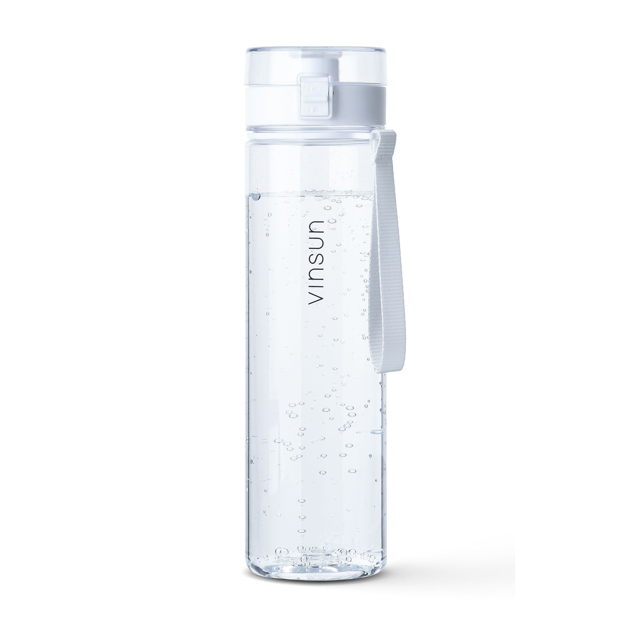 Vinsun Trinkflasche Tritan Sportflasche 1L - Wasserflasche BPA frei & Kohlensäure geeignet, Auslaufsicher, bruchsicher, geschmacksneutral, Einhand-Klicksystem