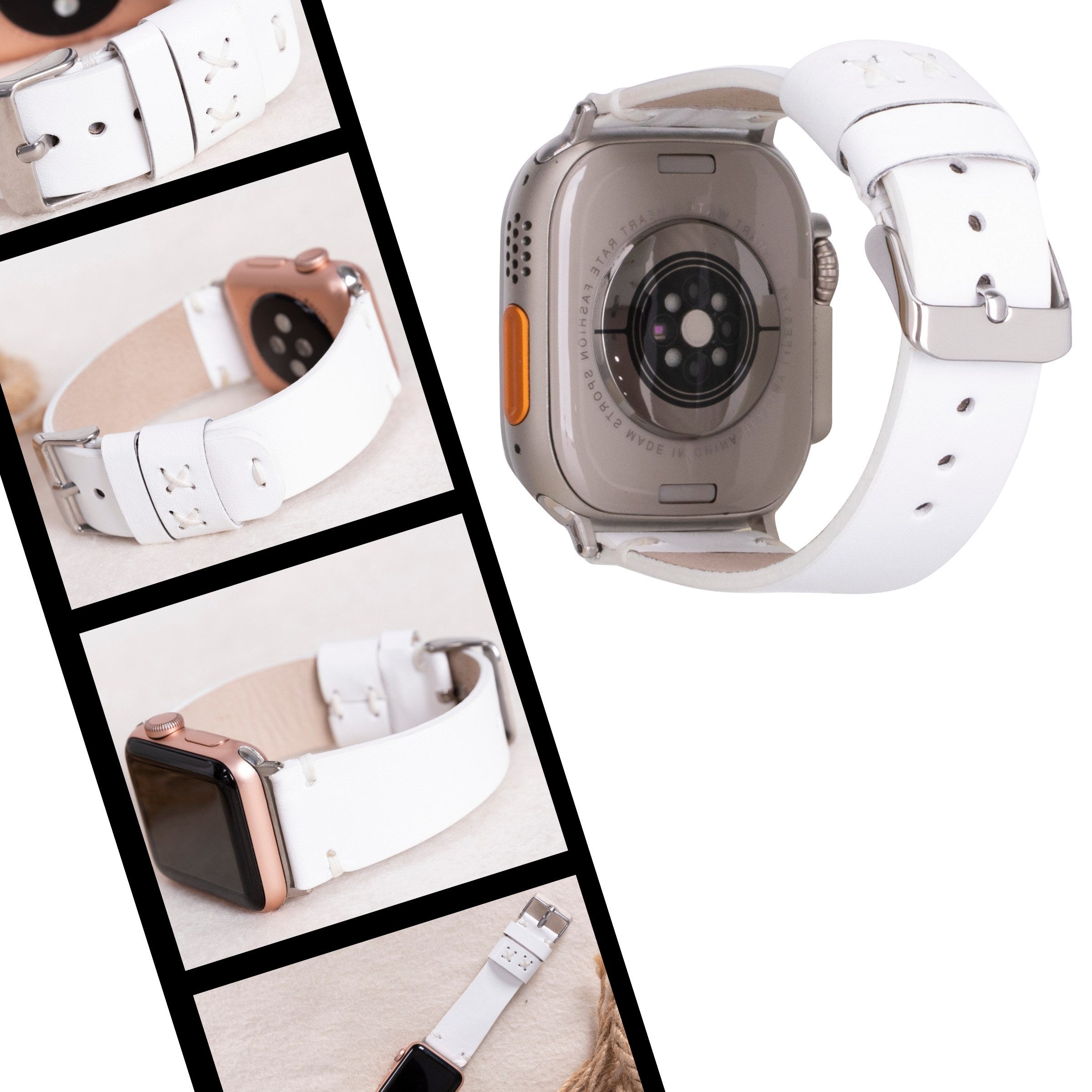 Renna Leather Smartwatch-Armband Apple Watch Band für Series 10 / Ultra/9/S günstig online kaufen