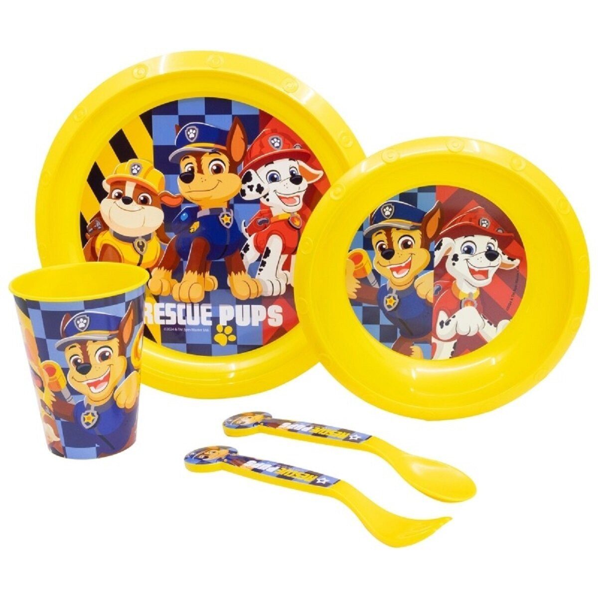PAW PATROL Kindergeschirr-Set Paw Patrol 5-teiliges Kindergeschirr Essensset