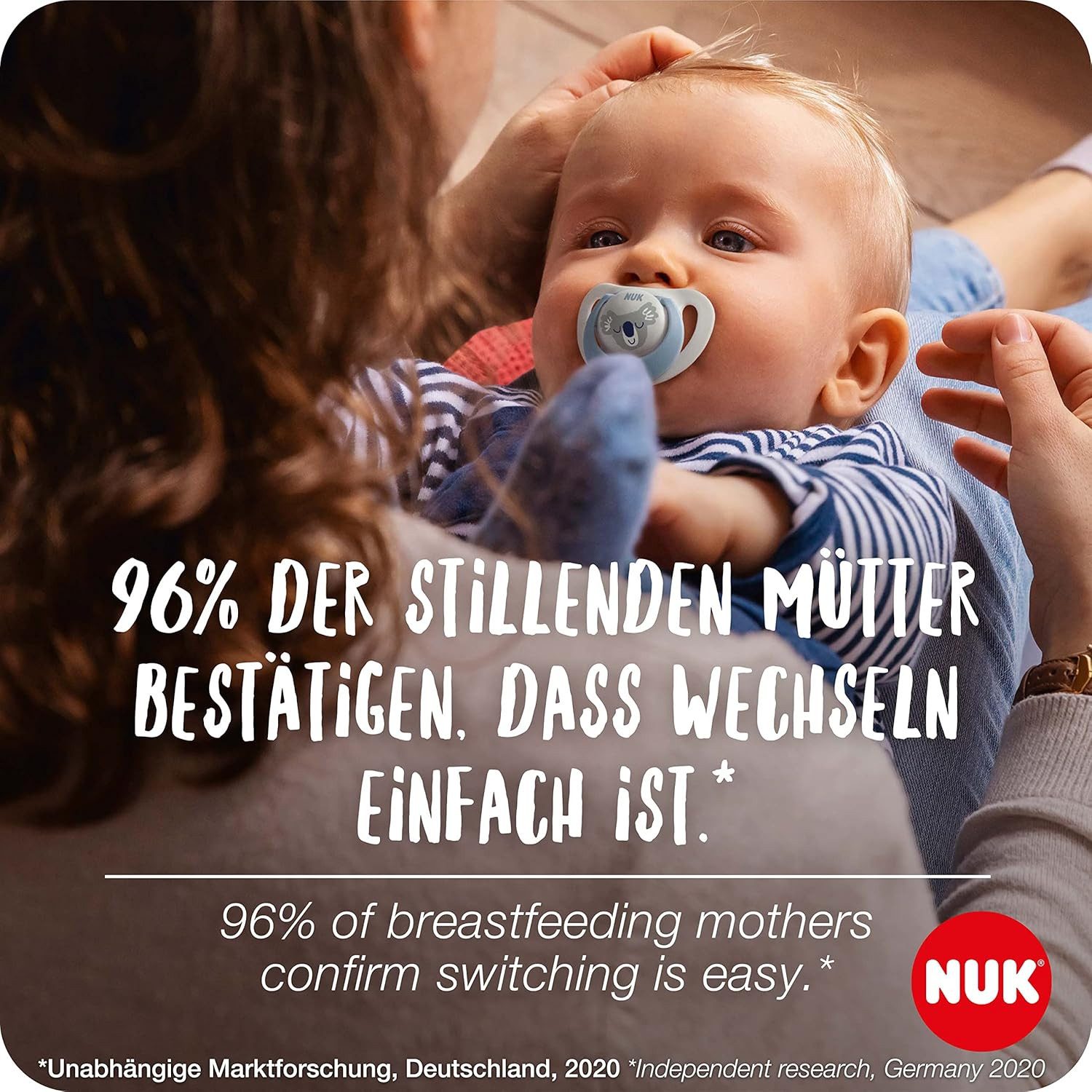 NUK Schnuller NUK Star Schnuller Silikon Blau Gr.2 – 4er Set, BPA-frei