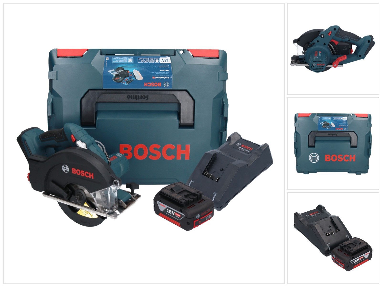 Bosch Professional Akku-Handkreissäge GKM 18V-50 Professional Akku Metall Handkreissäge 18 V 136 mm