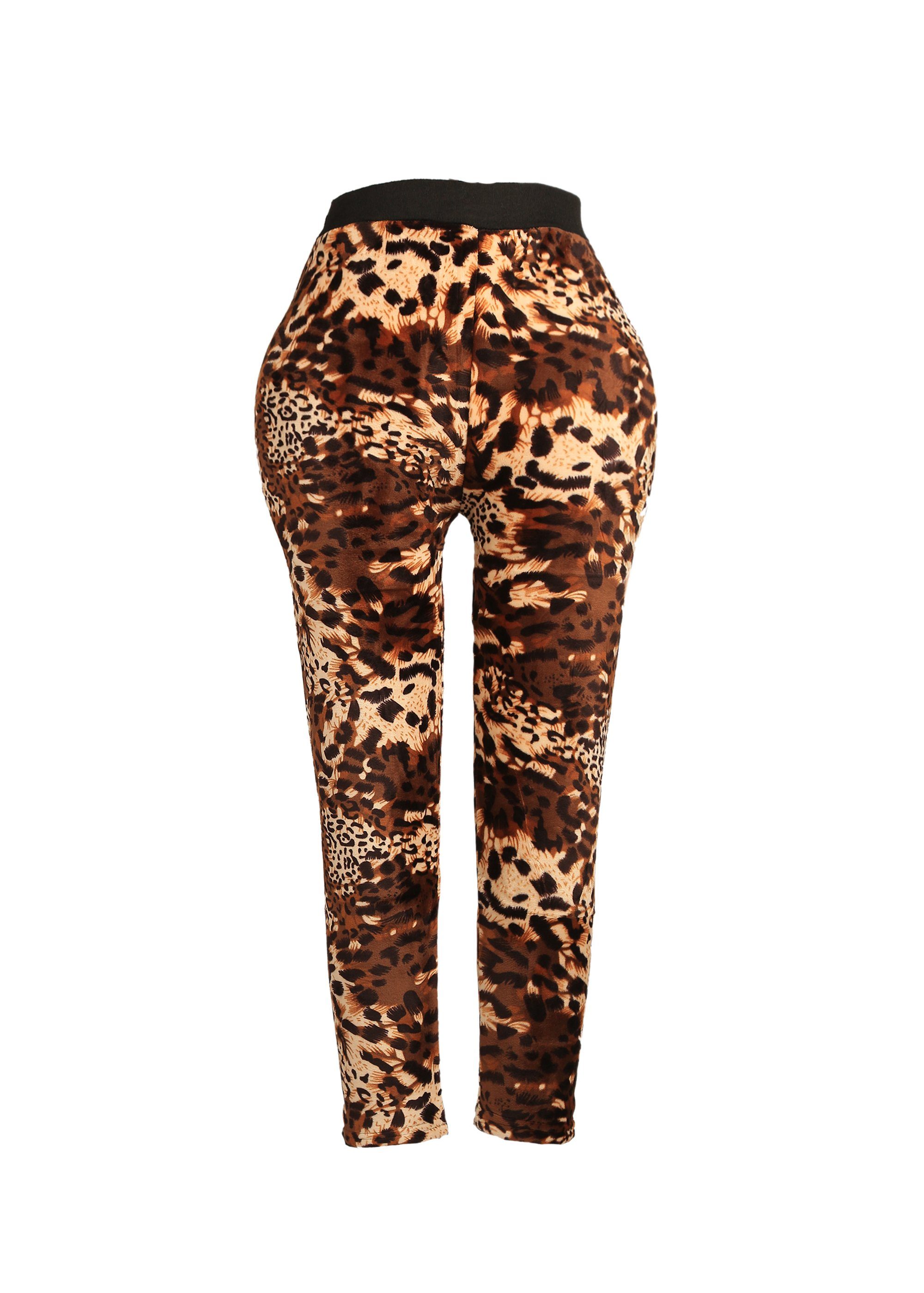 mit Trends Family Thermoleggings Leopardenmuster coolem