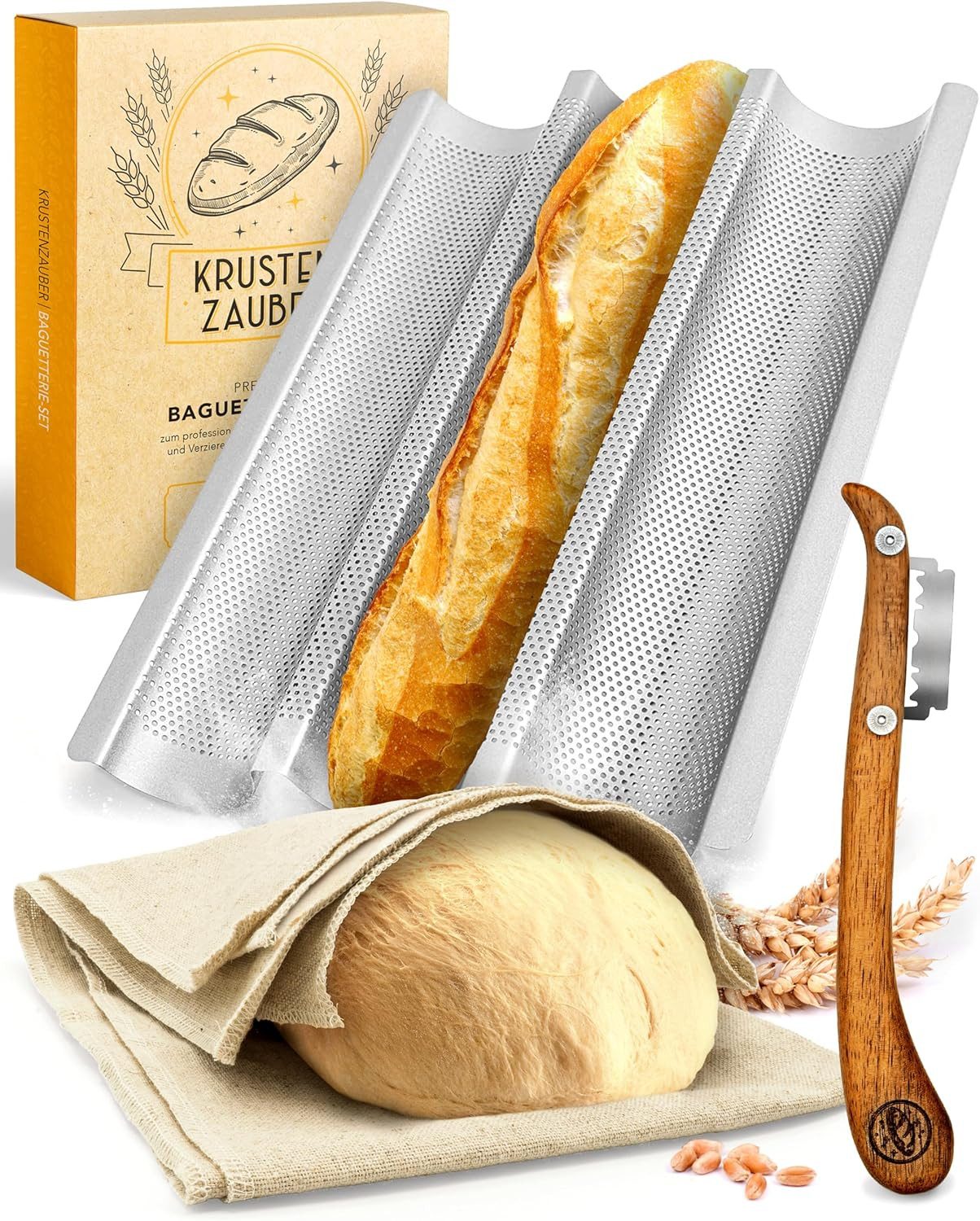 Krustenzauber Brotbackform KRUSTENZAUBER Gusseisen Topf zum Brotbacken & andere Brotbackformen