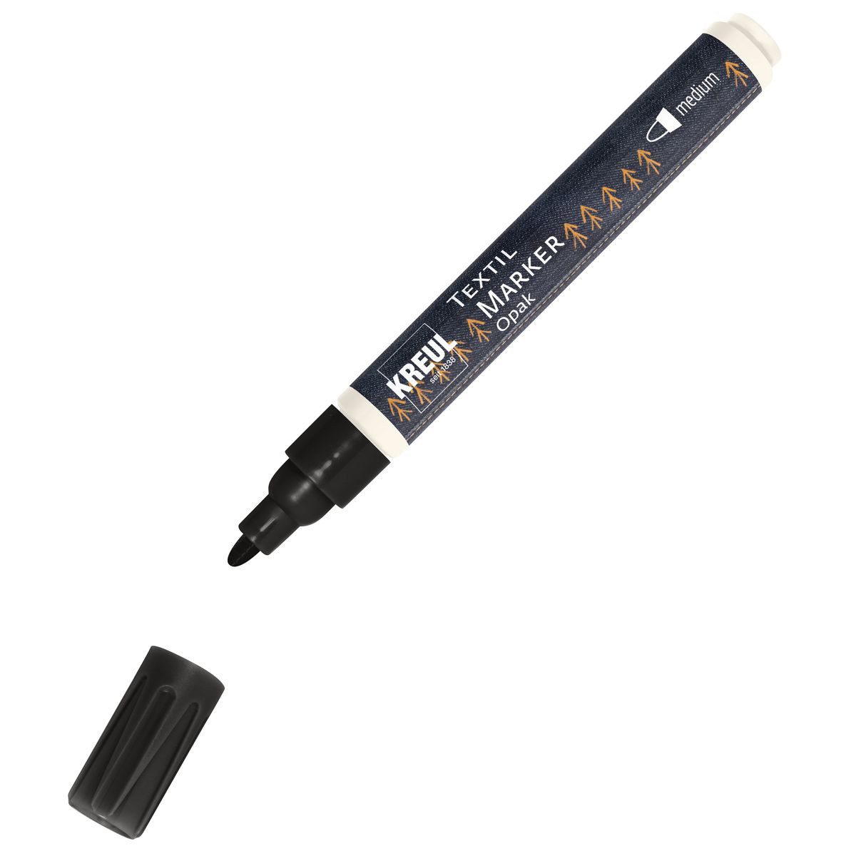 Textilmarker KREUL Textilmarker Opak medium schwarz